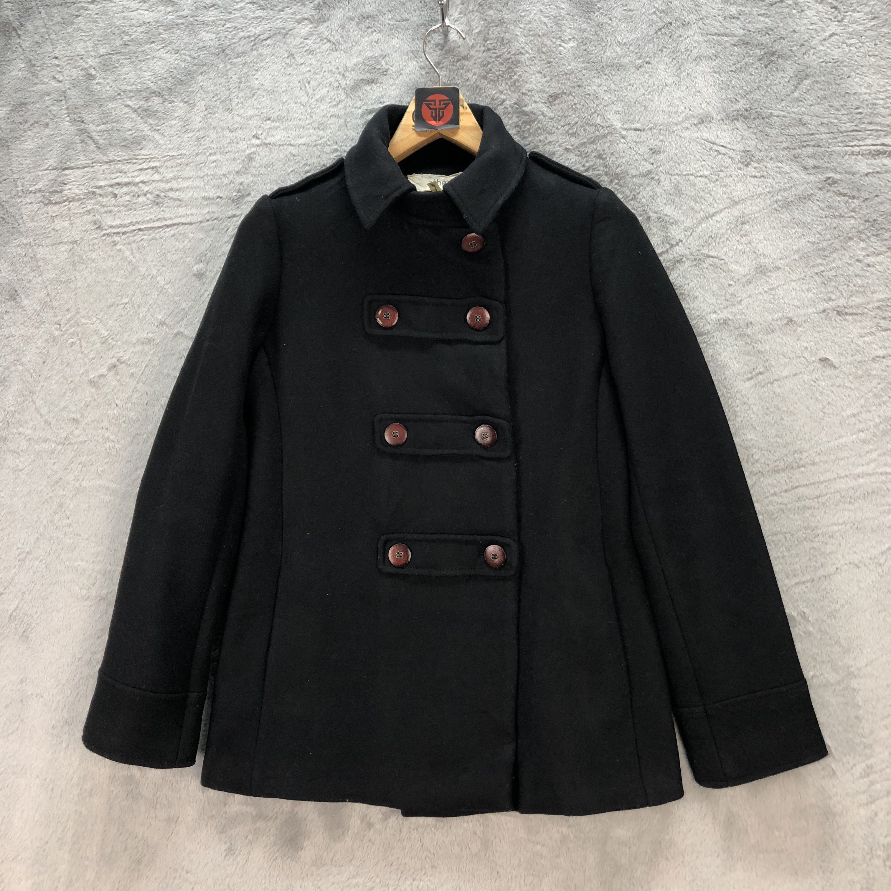 Japanese Brand ATHE VANESSA BRUNO DOUBLE BREASTED COAT #6714-81 Size S / US 4 / IT 40 - 1 Thumbnail