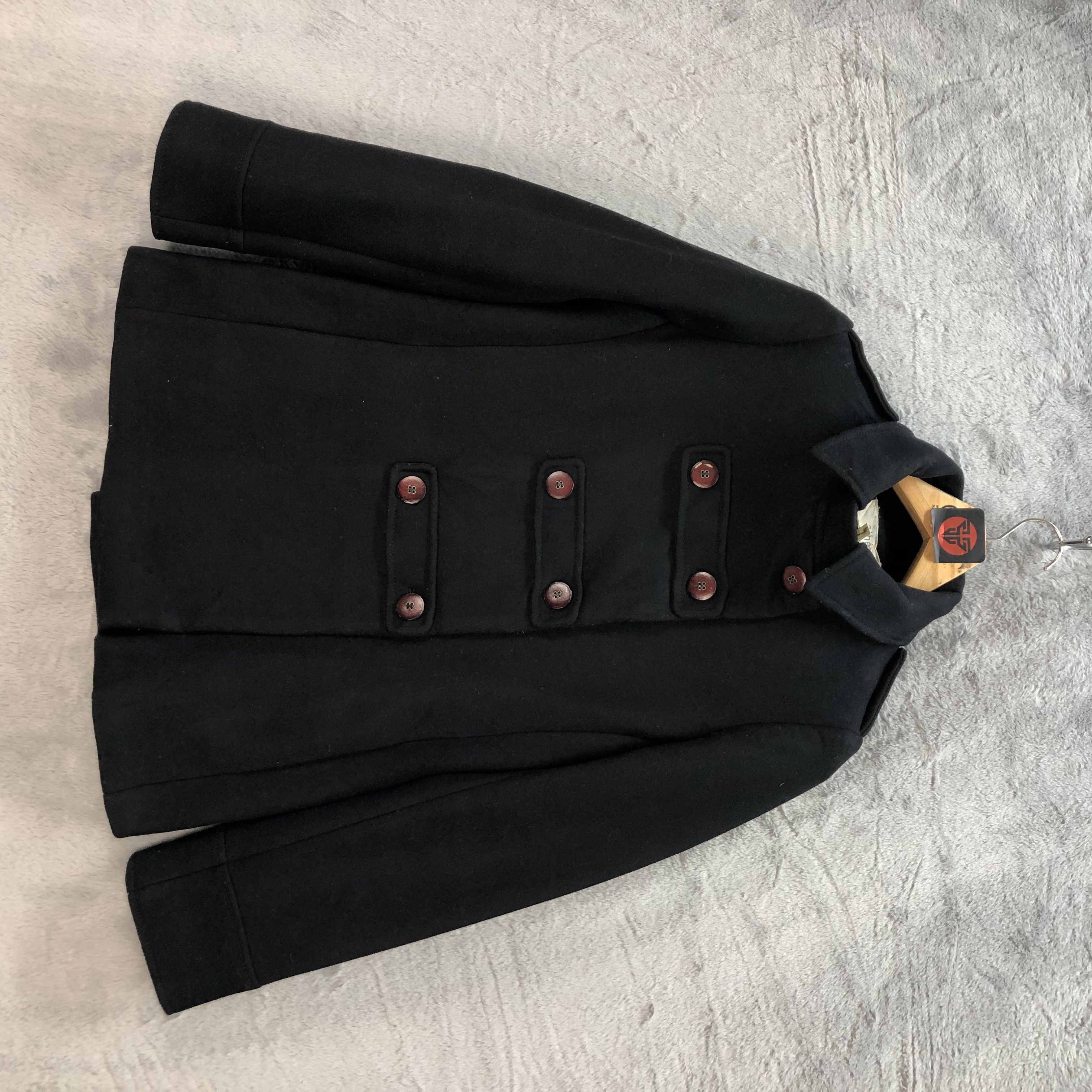 image of Avant Garde Athe Vanessa Bruno Double Breasted Coat 6714-81 in Black, Women's (Size Small)