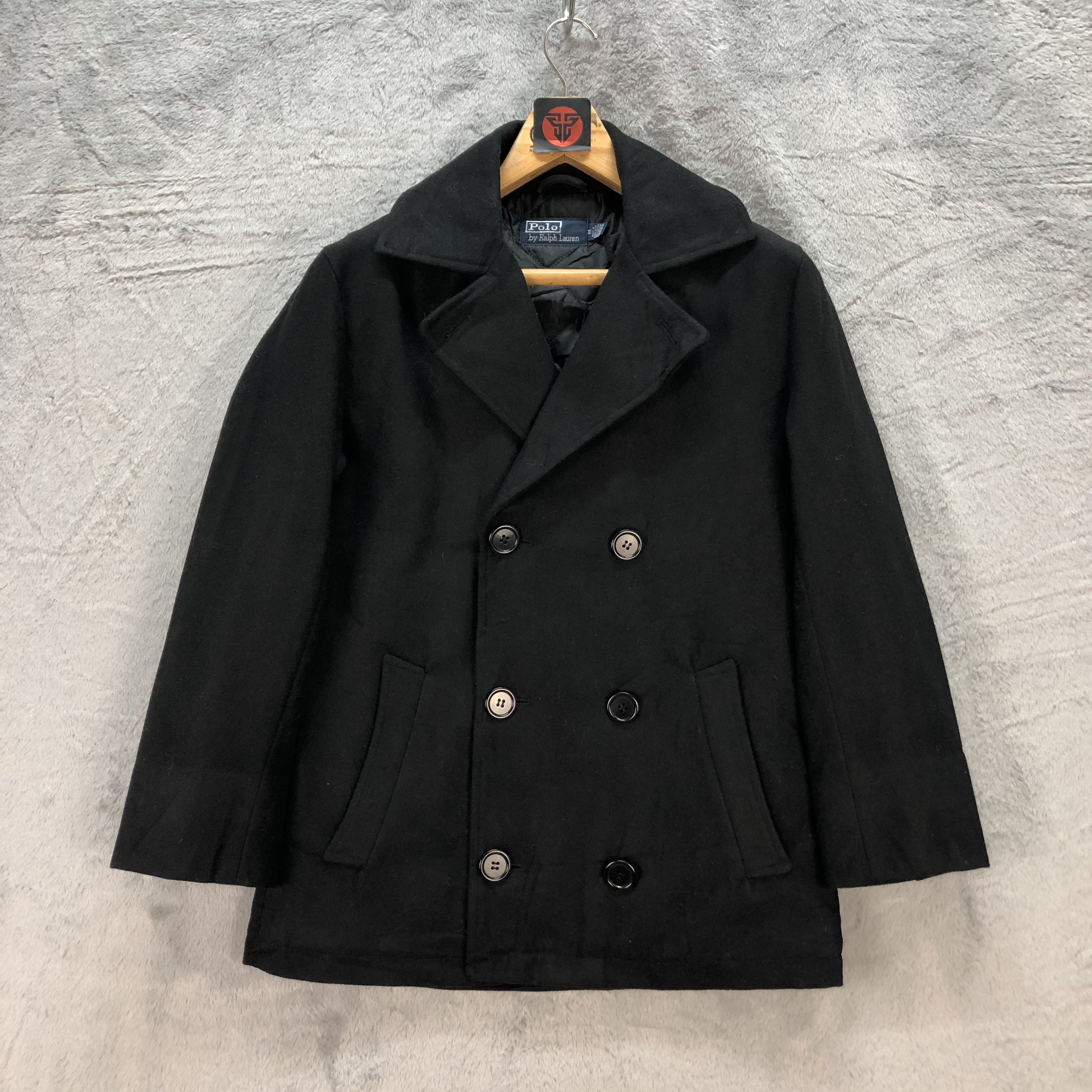 Polo Ralph Lauren VINTAGE POLO RL DOUBLE BREASTED WOOL COAT #6711-81 Size US M / EU 48-50 / 2 - 1 Thumbnail