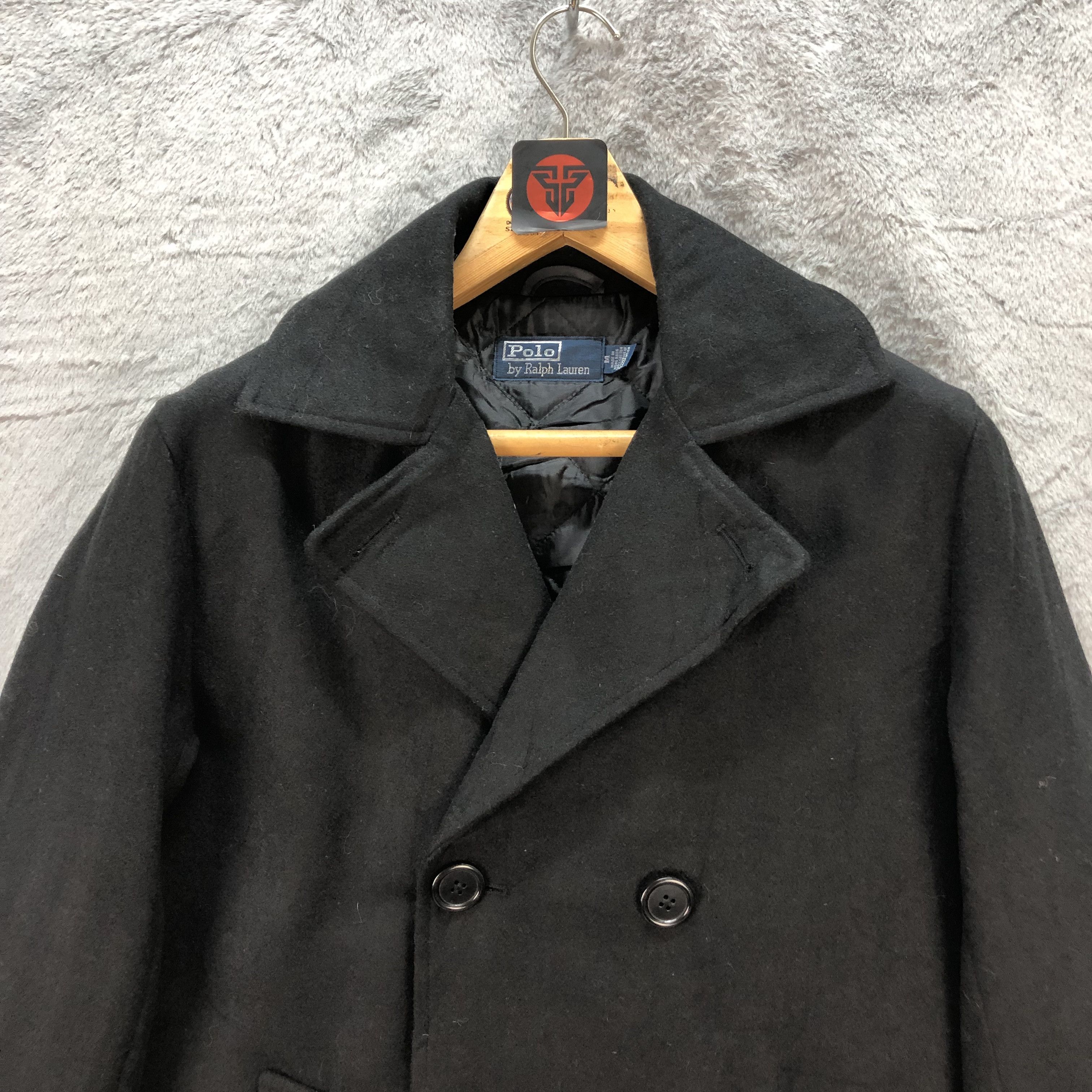 Polo Ralph Lauren VINTAGE POLO RL DOUBLE BREASTED WOOL COAT #6711-81 Size US M / EU 48-50 / 2 - 2 Thumbnail