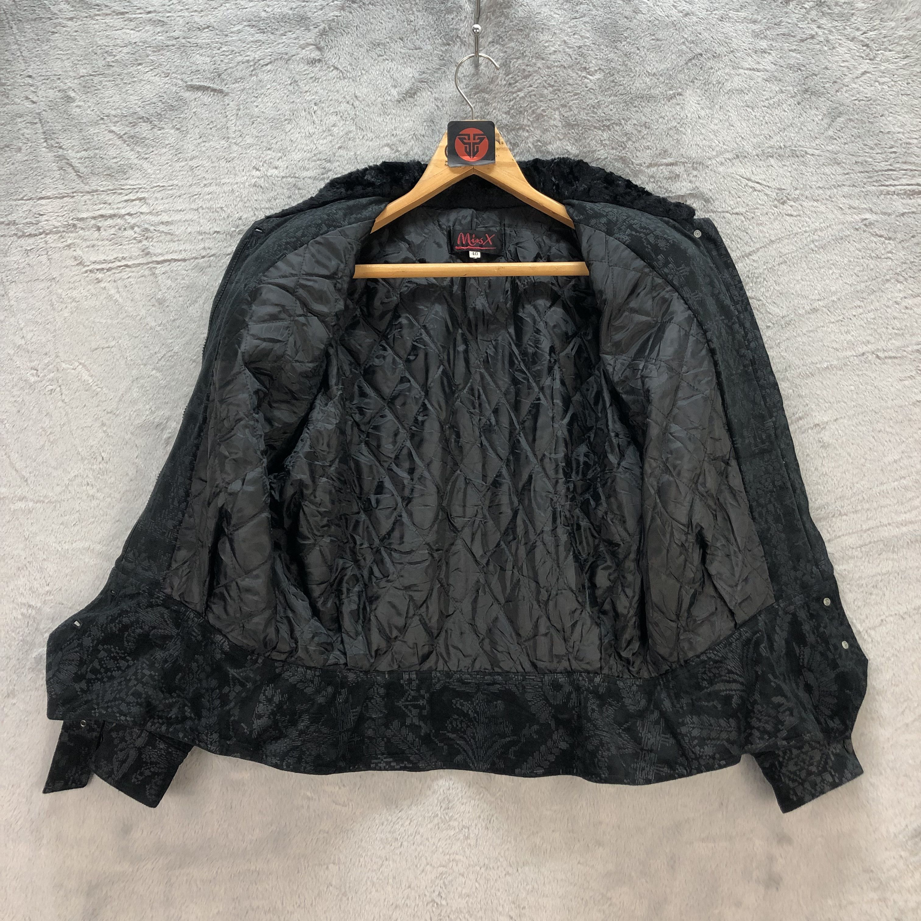 Japanese Brand MISS X FUR NECK FULLPRINT OVERPRINT JACKET #6723-82 Size M / US 6-8 / IT 42-44 - 7 Thumbnail