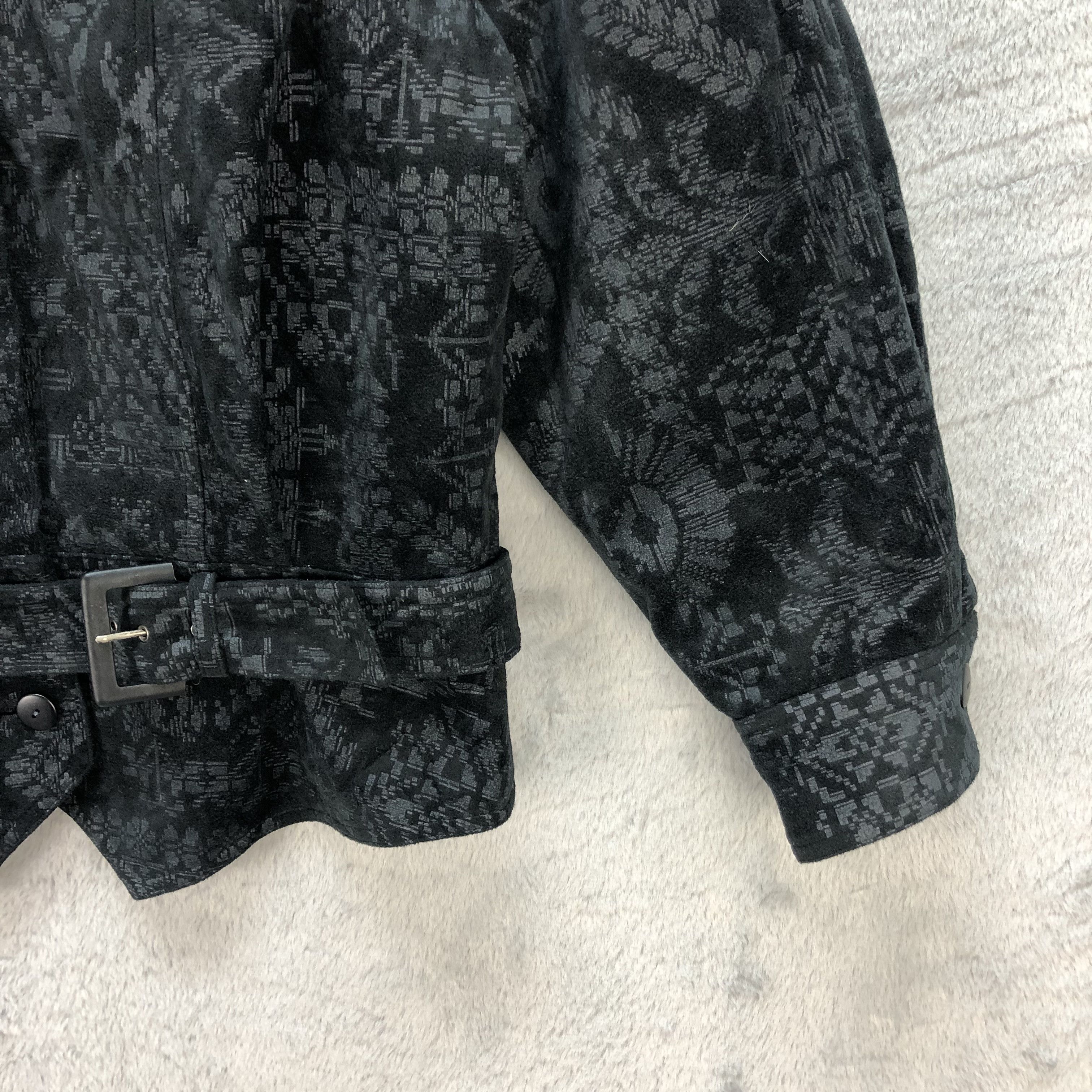 Japanese Brand MISS X FUR NECK FULLPRINT OVERPRINT JACKET #6723-82 Size M / US 6-8 / IT 42-44 - 5 Thumbnail