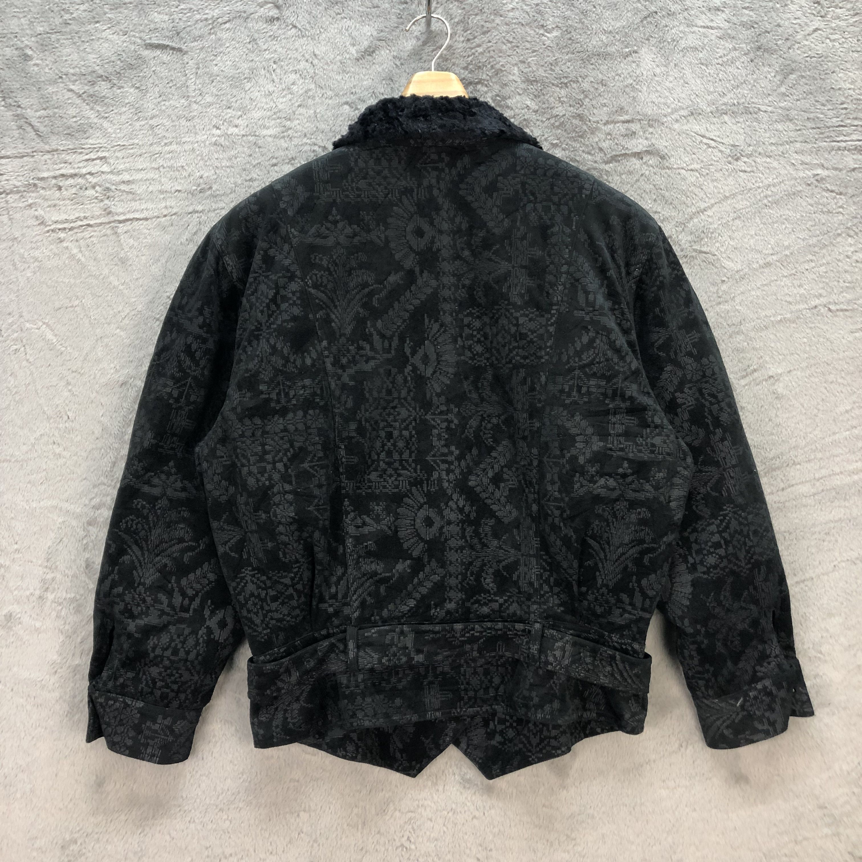 Japanese Brand MISS X FUR NECK FULLPRINT OVERPRINT JACKET #6723-82 Size M / US 6-8 / IT 42-44 - 11 Thumbnail