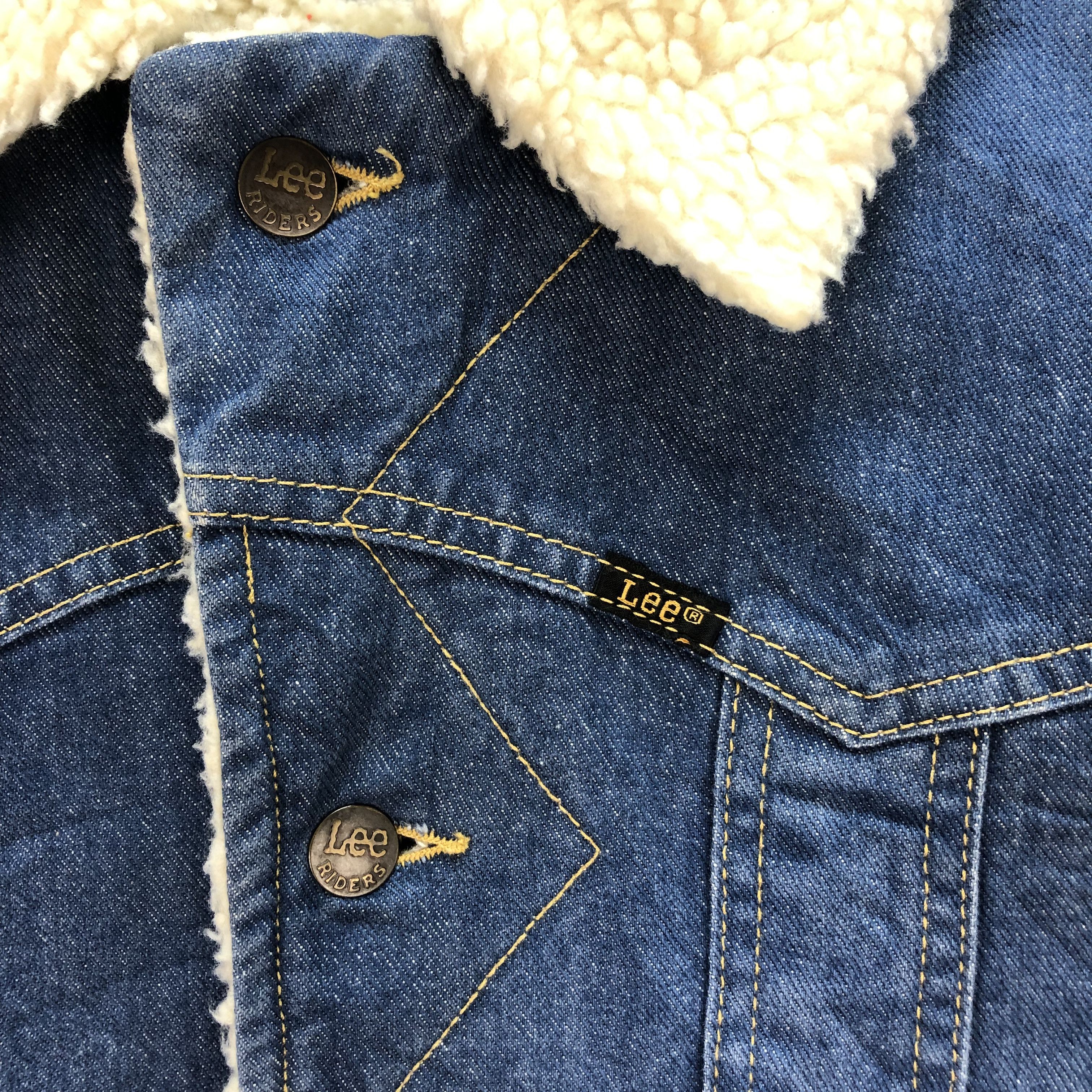 Lee LEE SHERPA WORKWEAR DENIM JACKET #6715-81 Size US M / EU 48-50 / 2 - 3 Thumbnail