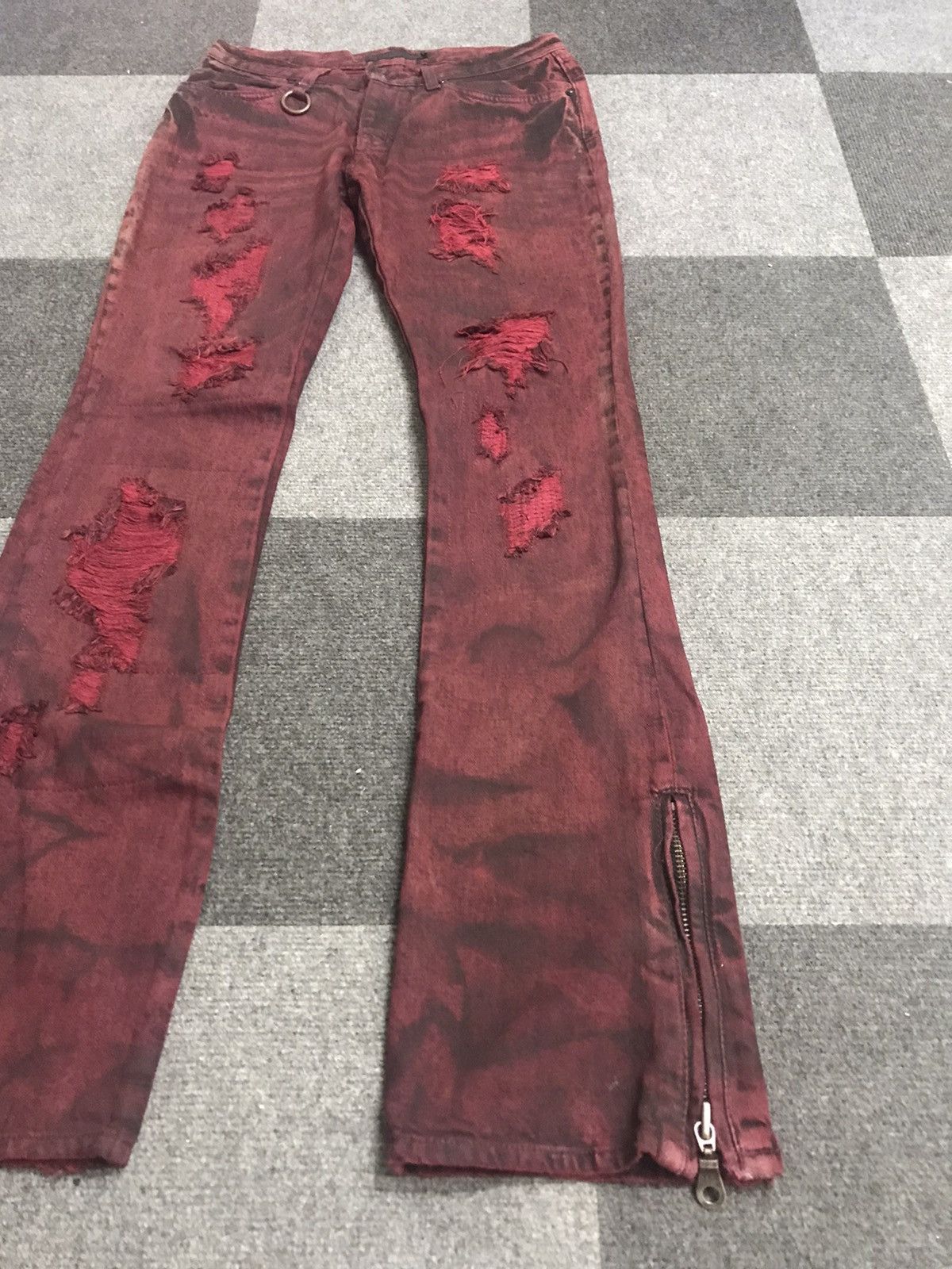 GOSTAR DE FUGA FLARE🔥FUGA Distressed Patchwork Artisanal Jeans Size US 29 - 7 Thumbnail