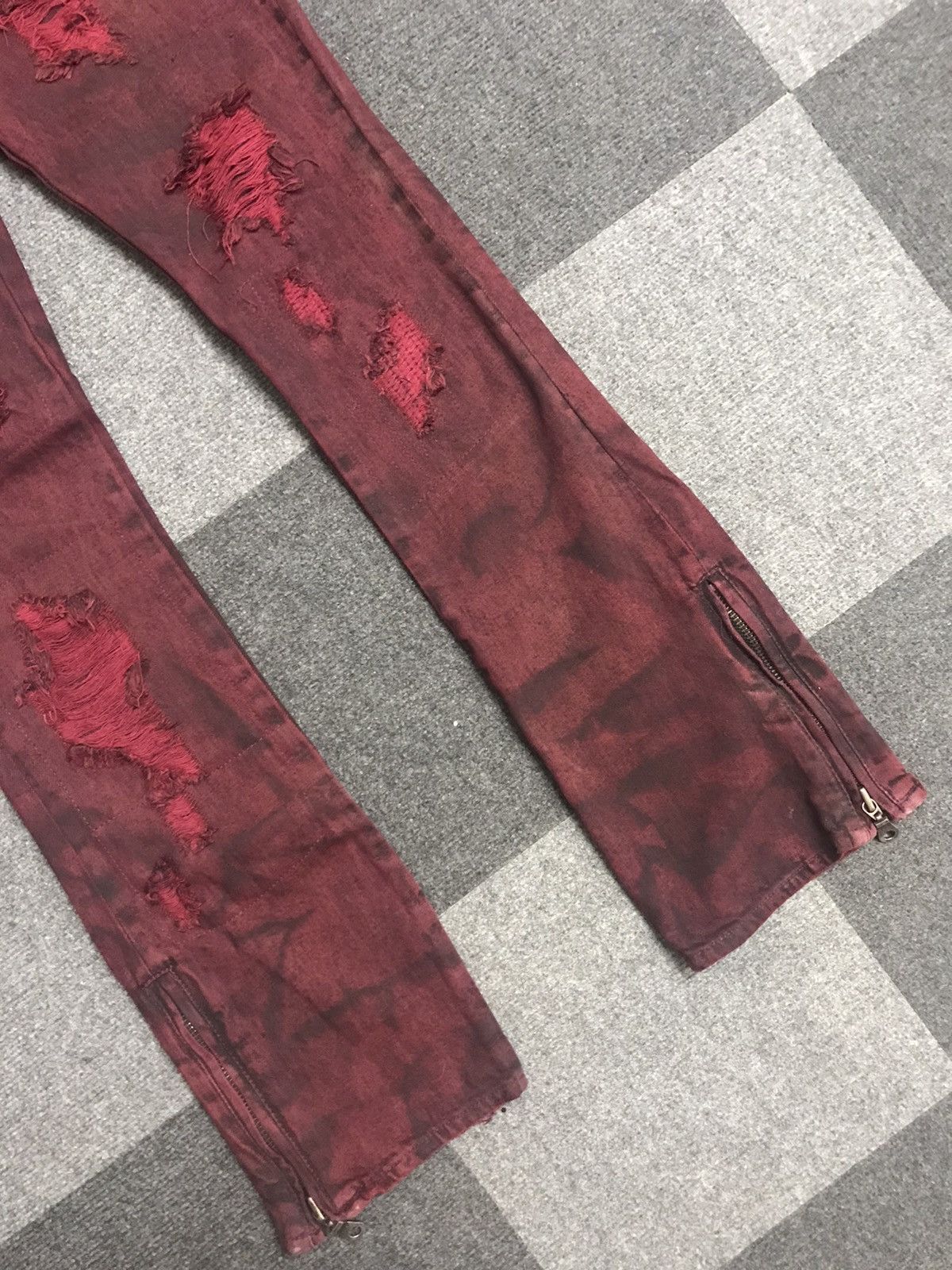 GOSTAR DE FUGA FLARE🔥FUGA Distressed Patchwork Artisanal Jeans Size US 29 - 5 Thumbnail