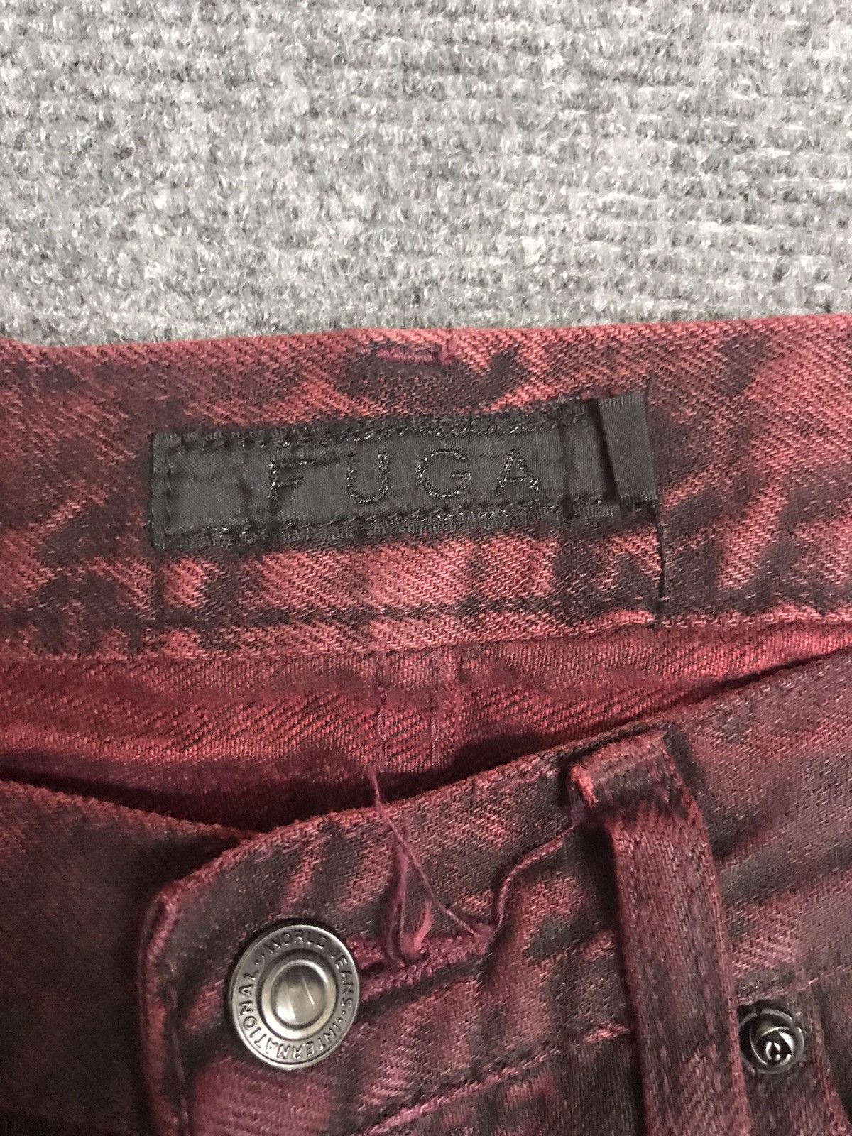 GOSTAR DE FUGA FLARE🔥FUGA Distressed Patchwork Artisanal Jeans Size US 29 - 8 Thumbnail