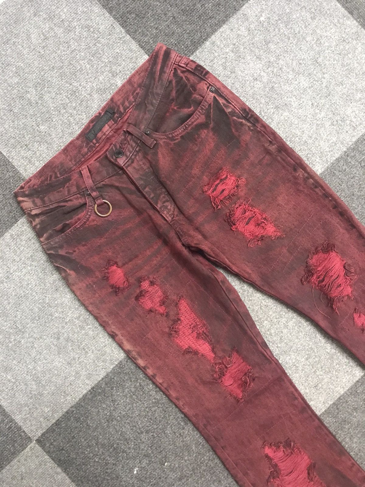 GOSTAR DE FUGA FLARE🔥FUGA Distressed Patchwork Artisanal Jeans Size US 29 - 4 Thumbnail