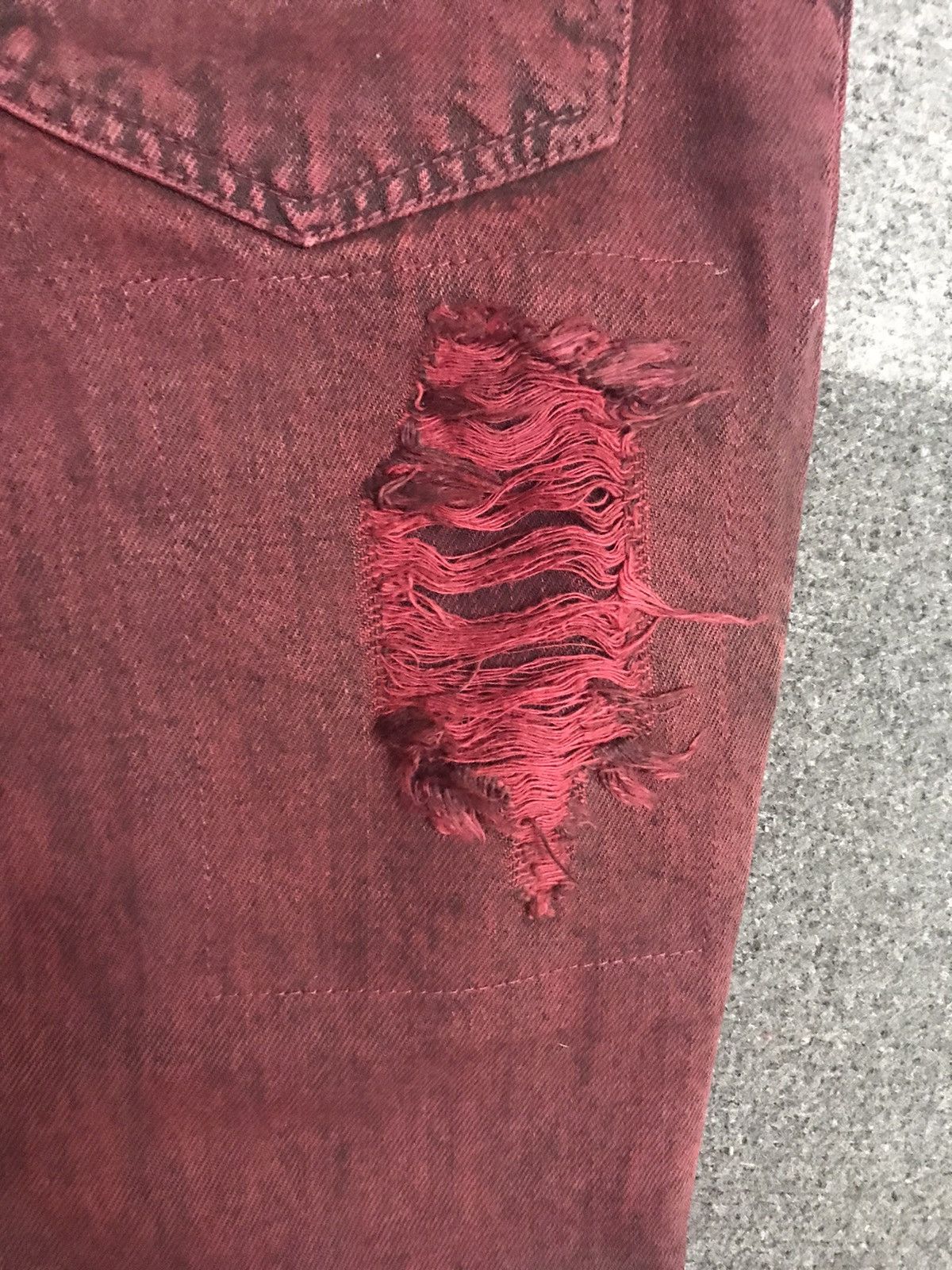 GOSTAR DE FUGA FLARE🔥FUGA Distressed Patchwork Artisanal Jeans Size US 29 - 13 Thumbnail