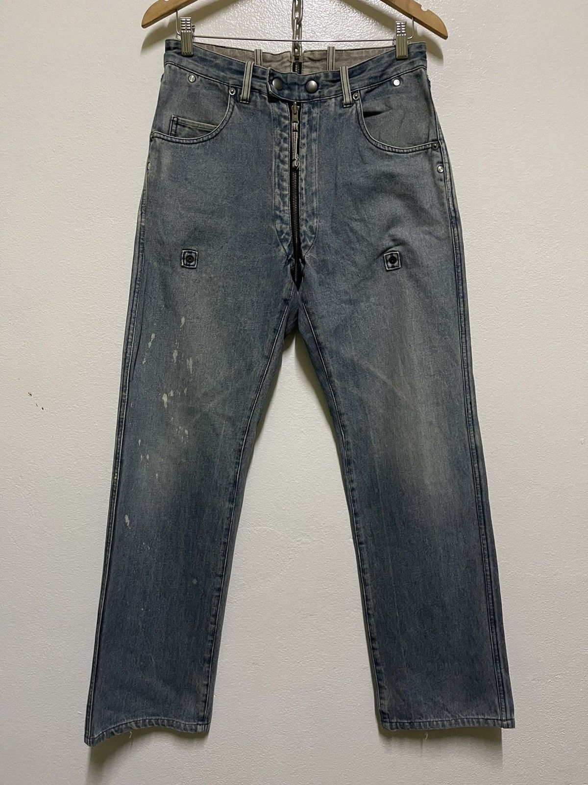Japanese Brand PPFM Bondage Reversible Jeans Punk Size US 30 / EU 46 - 1 Thumbnail