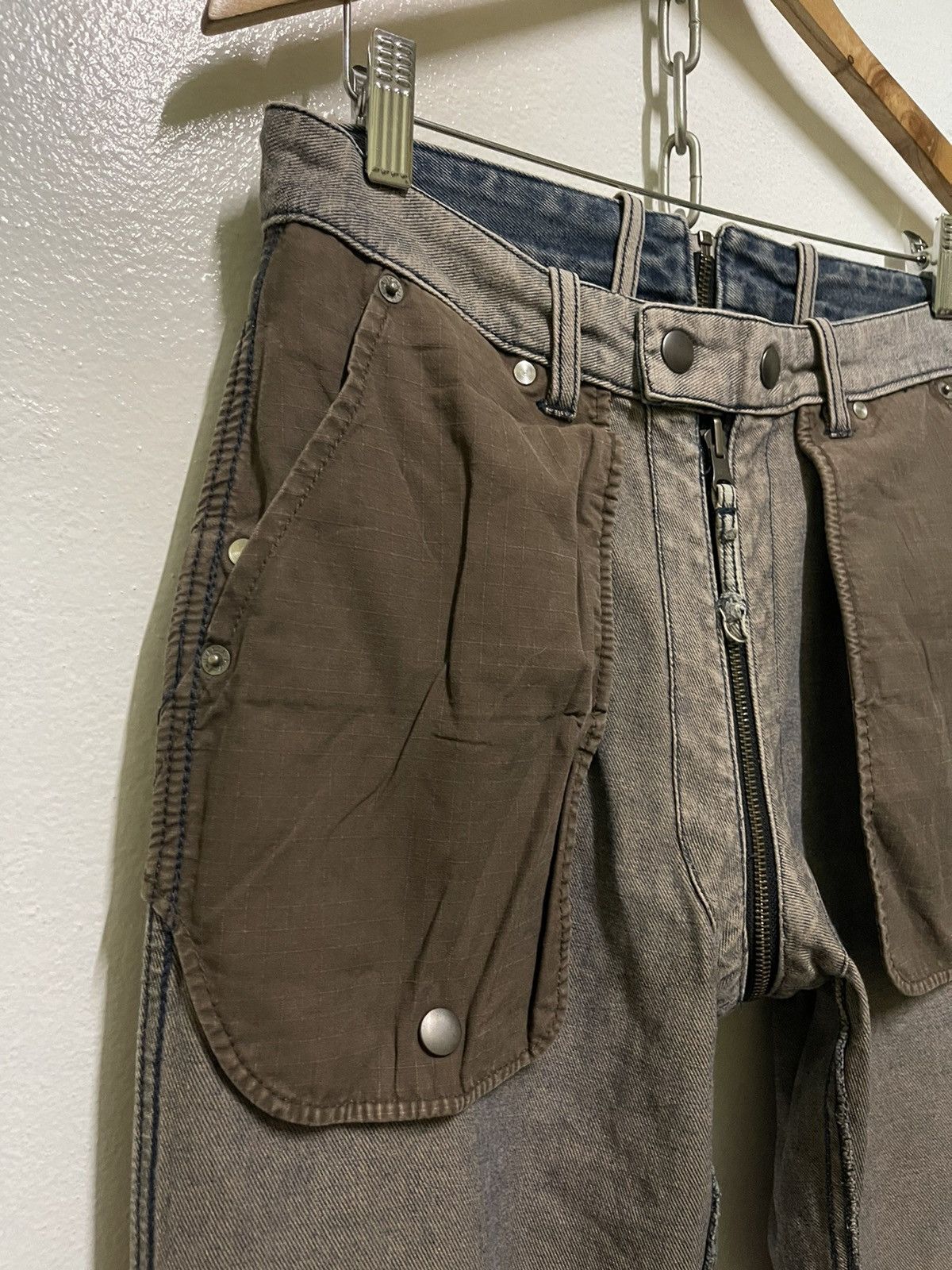 Japanese Brand PPFM Bondage Reversible Jeans Punk Size US 30 / EU 46 - 16 Thumbnail