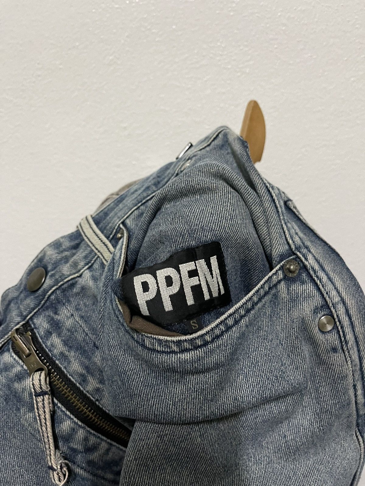 Japanese Brand PPFM Bondage Reversible Jeans Punk Size US 30 / EU 46 - 13 Thumbnail