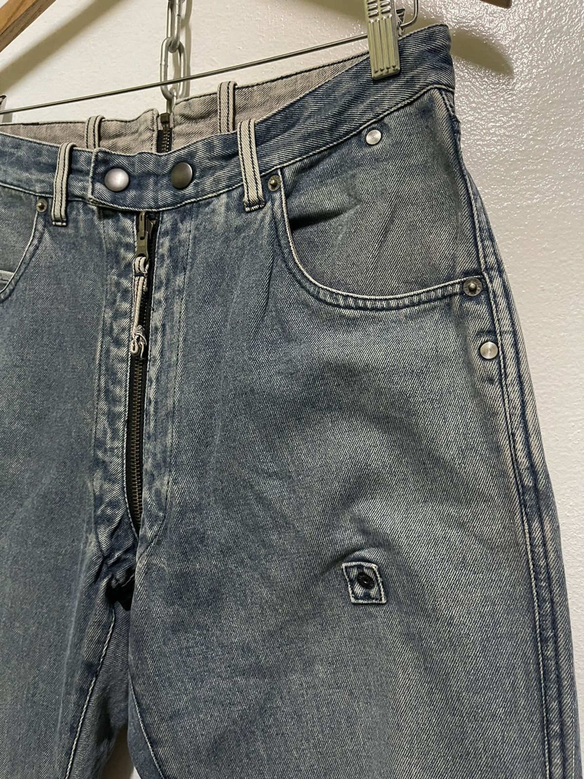 Japanese Brand PPFM Bondage Reversible Jeans Punk Size US 30 / EU 46 - 5 Thumbnail