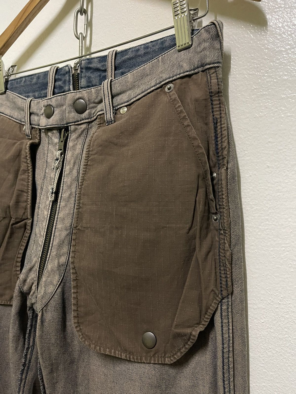 Japanese Brand PPFM Bondage Reversible Jeans Punk Size US 30 / EU 46 - 18 Thumbnail
