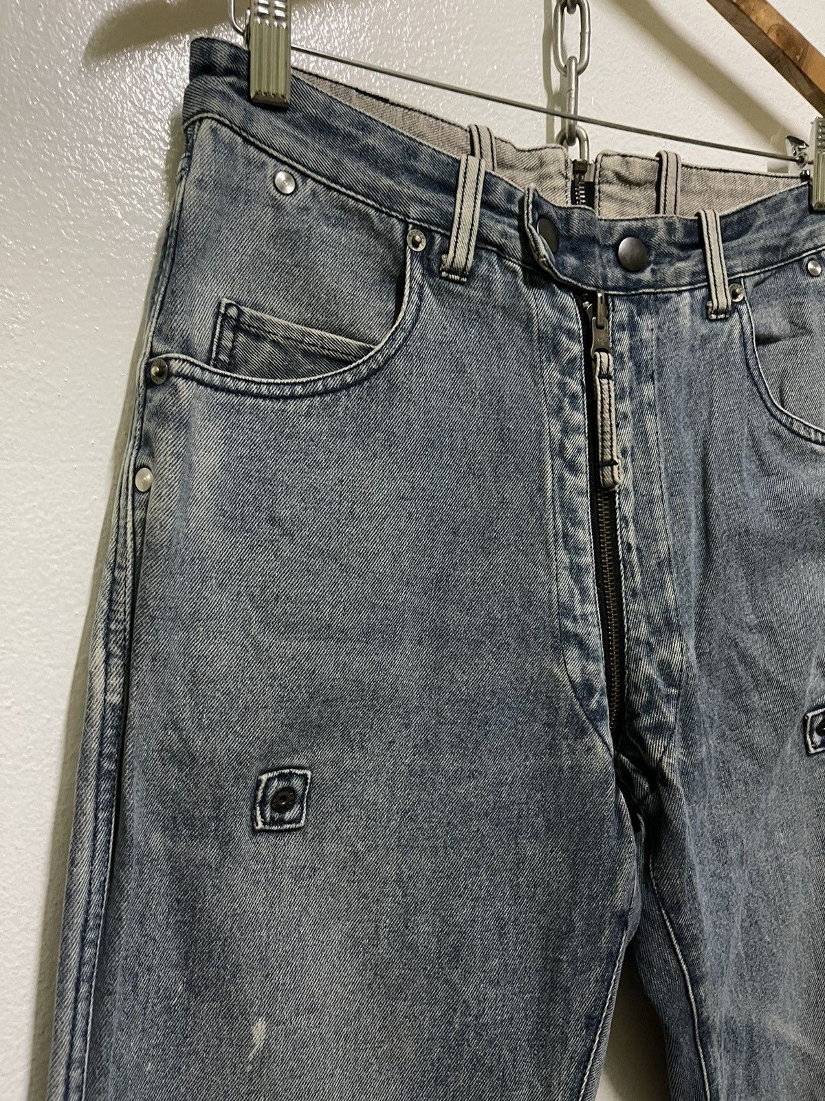 Japanese Brand PPFM Bondage Reversible Jeans Punk Size US 30 / EU 46 - 2 Thumbnail