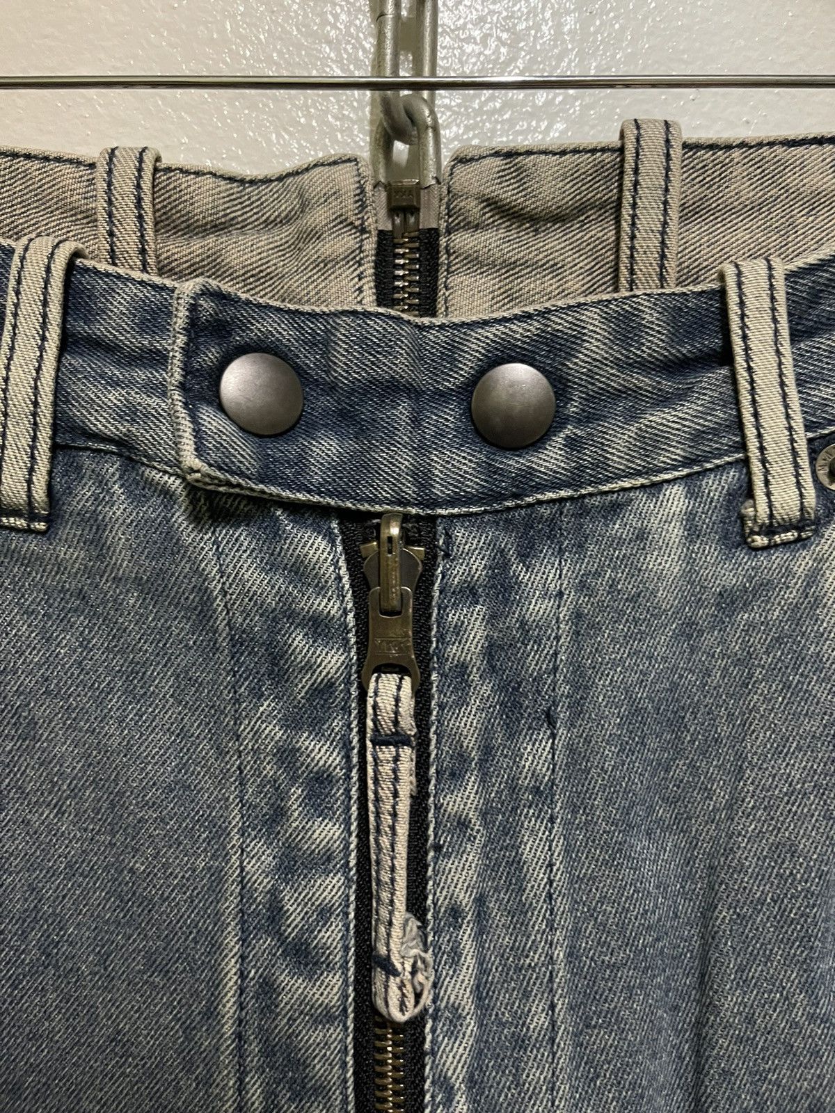 Japanese Brand PPFM Bondage Reversible Jeans Punk Size US 30 / EU 46 - 7 Thumbnail