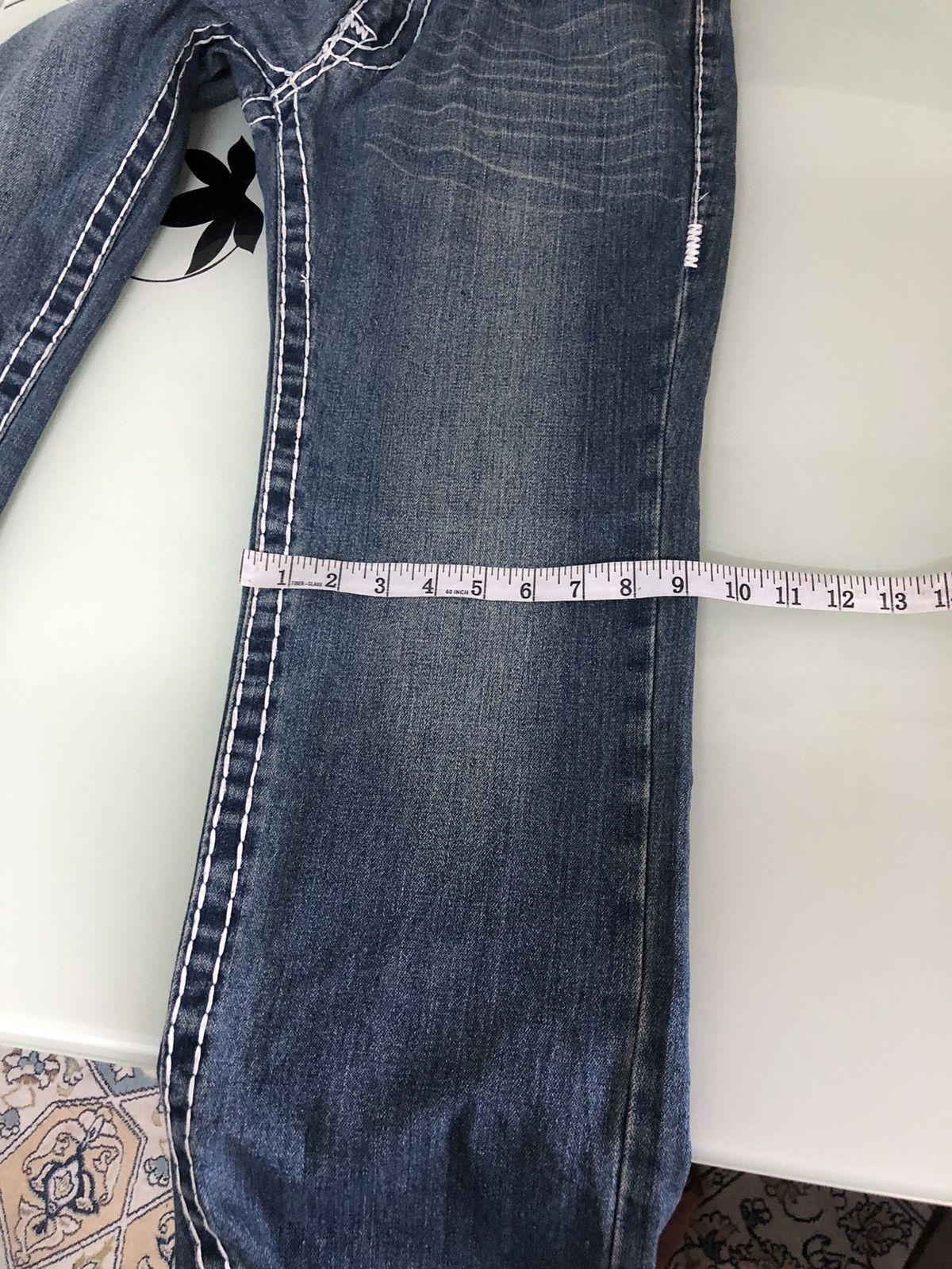 Japanese Brand Vintage True Religion Sashiko Stitch Loose Fit Denim Size US 32 / EU 48 - 22 Thumbnail