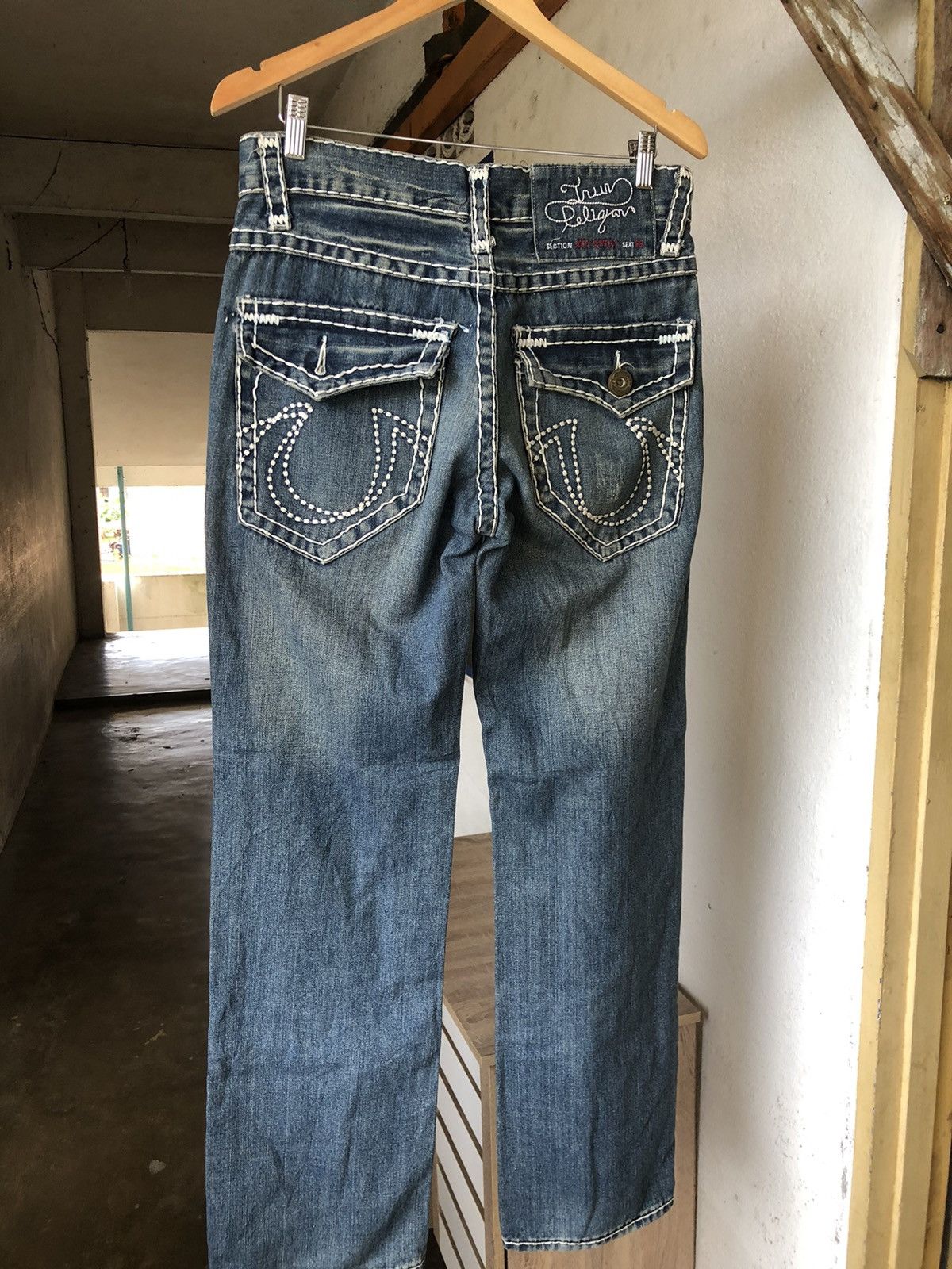 Japanese Brand Vintage True Religion Sashiko Stitch Loose Fit Denim Size US 32 / EU 48 - 13 Thumbnail
