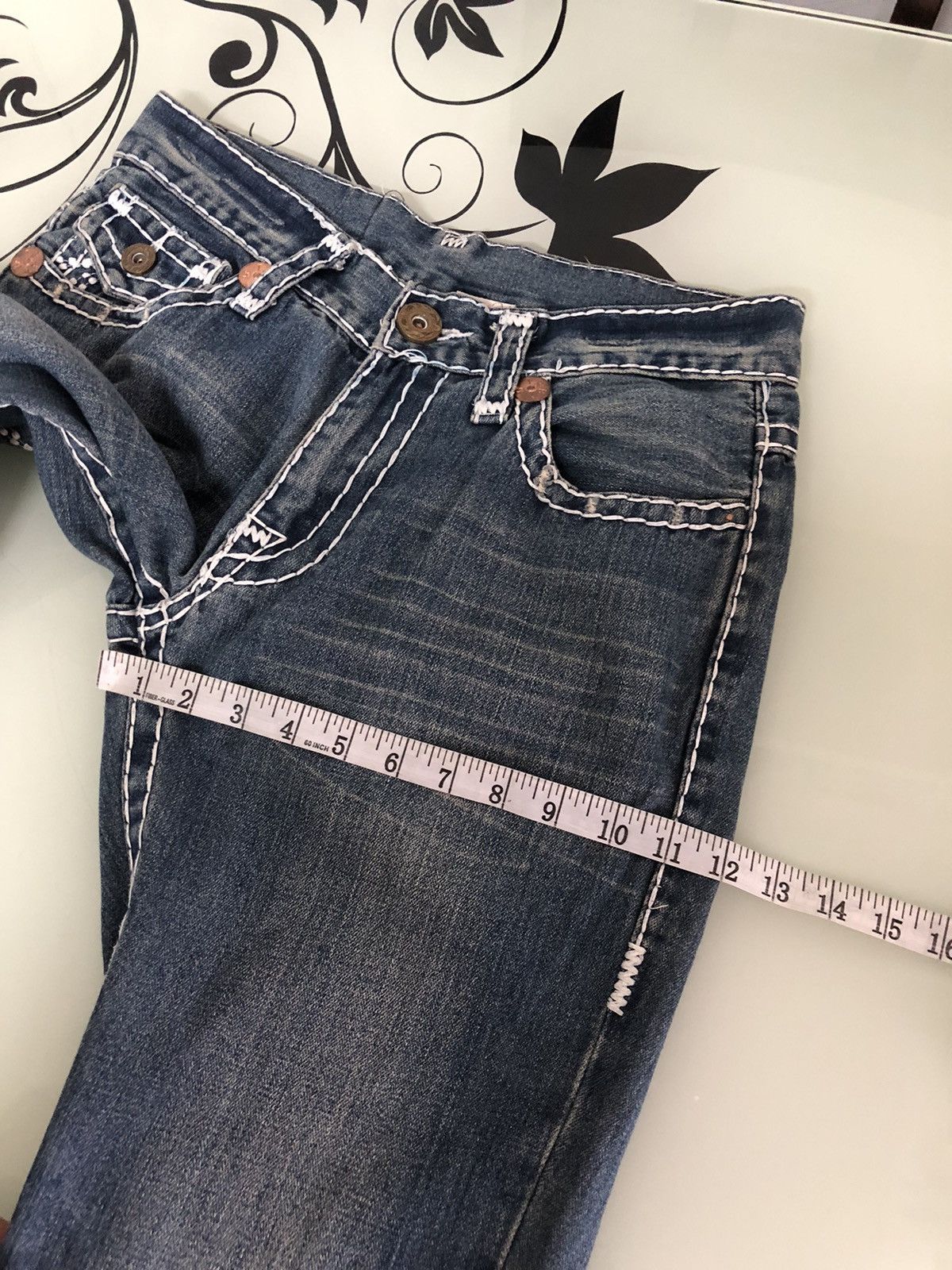Japanese Brand Vintage True Religion Sashiko Stitch Loose Fit Denim Size US 32 / EU 48 - 21 Thumbnail