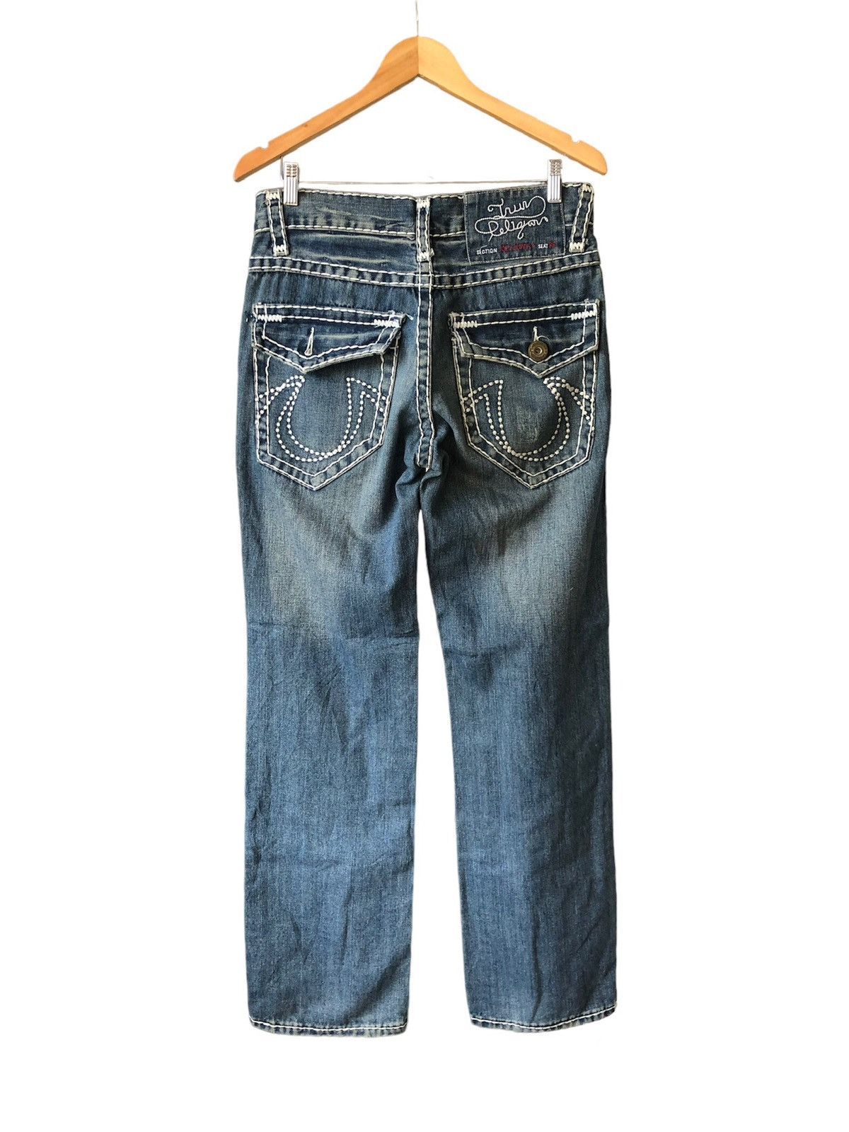 Japanese Brand Vintage True Religion Sashiko Stitch Loose Fit Denim Size US 32 / EU 48 - 1 Thumbnail