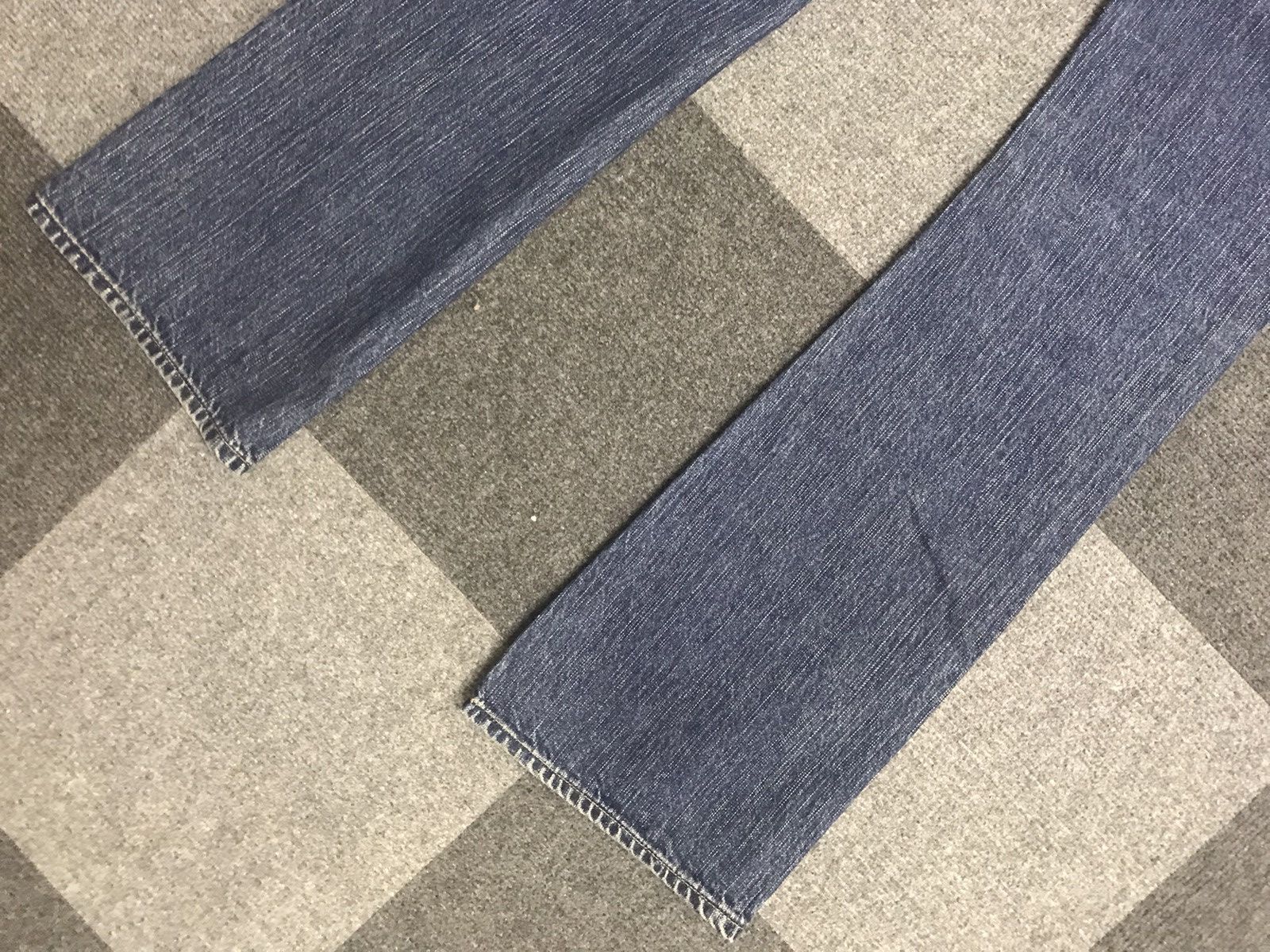 Japanese Brand 💥FLARE🔥orSlow Japan Blue Wash Flare Jeans Size 29" - 8 Thumbnail