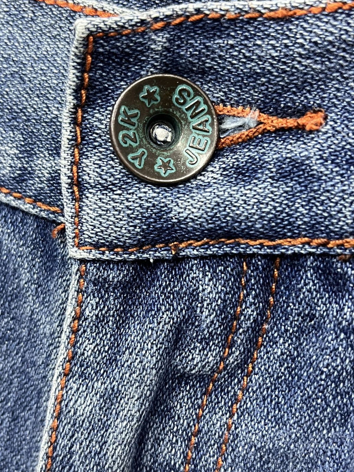 Japanese Brand Vintage Y2K TURNA Slanted Double Waist Streetwear Denim Size US 32 / EU 48 - 15 Thumbnail