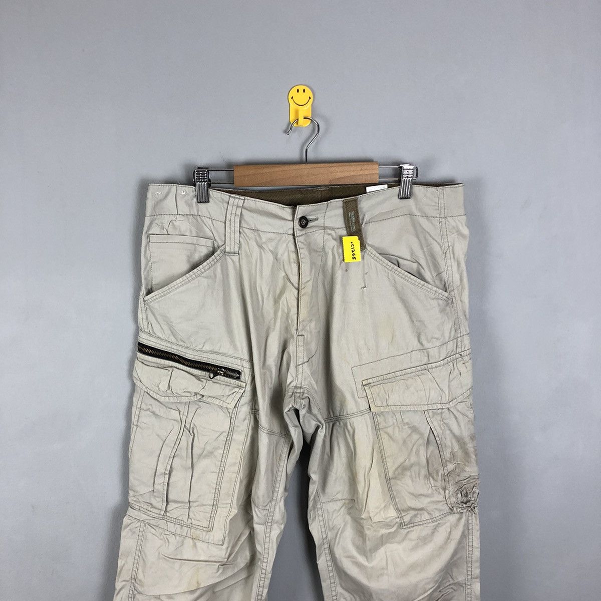 Japanese Brand DLL Xebec White Multipocket Tactical Cargo Pants #c1265 Size US 33 - 2 Thumbnail