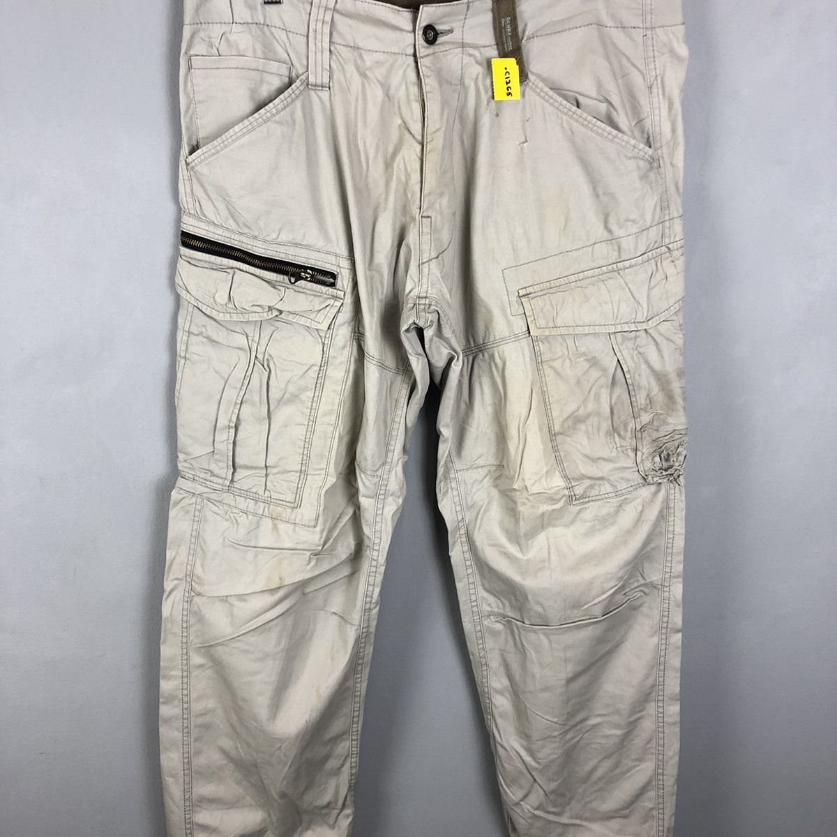 Japanese Brand DLL Xebec White Multipocket Tactical Cargo Pants #c1265 Size US 33 - 4 Thumbnail