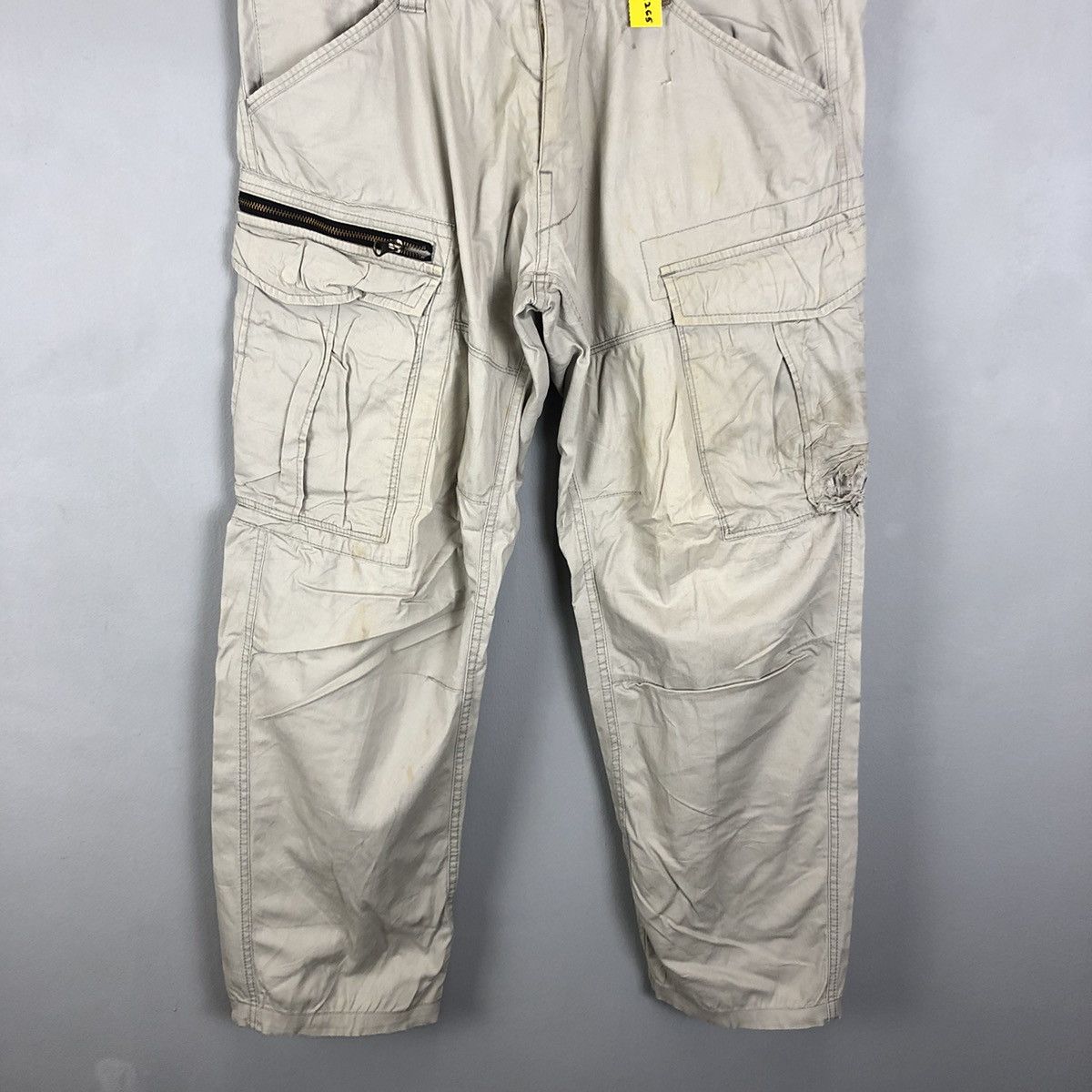Japanese Brand DLL Xebec White Multipocket Tactical Cargo Pants #c1265 Size US 33 - 3 Thumbnail