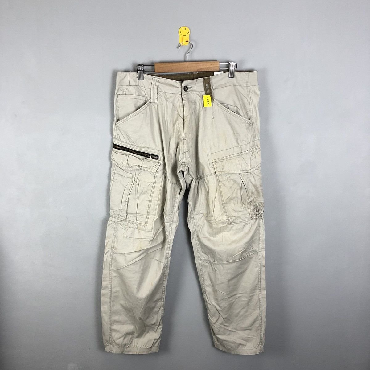 Japanese Brand DLL Xebec White Multipocket Tactical Cargo Pants #c1265 Size US 33 - 1 Thumbnail