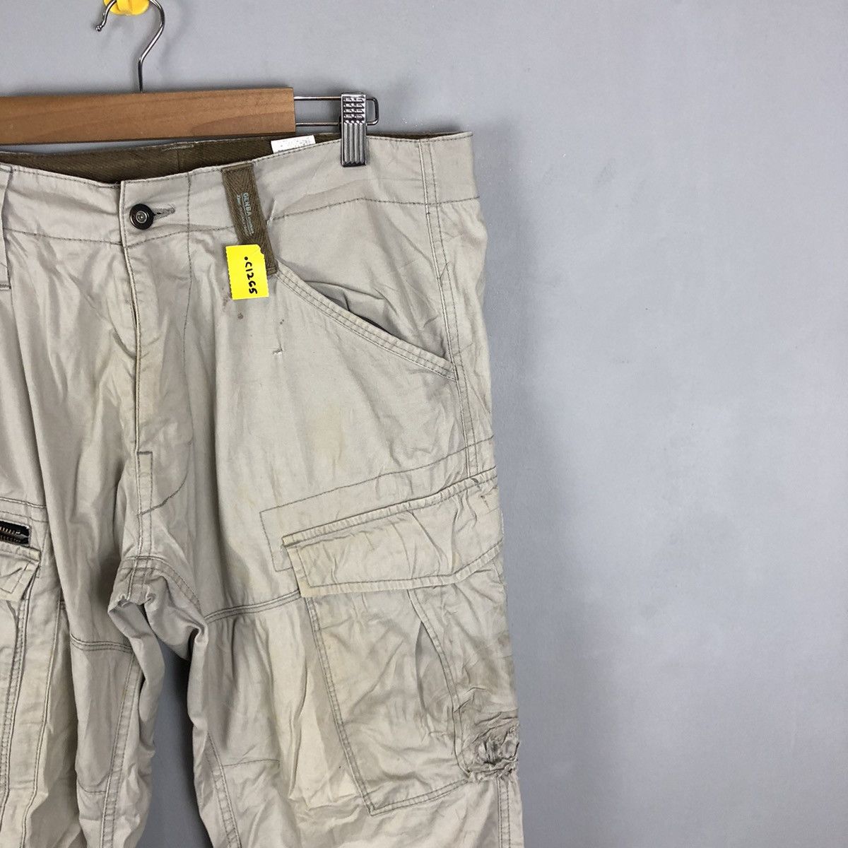 Japanese Brand DLL Xebec White Multipocket Tactical Cargo Pants #c1265 Size US 33 - 5 Thumbnail