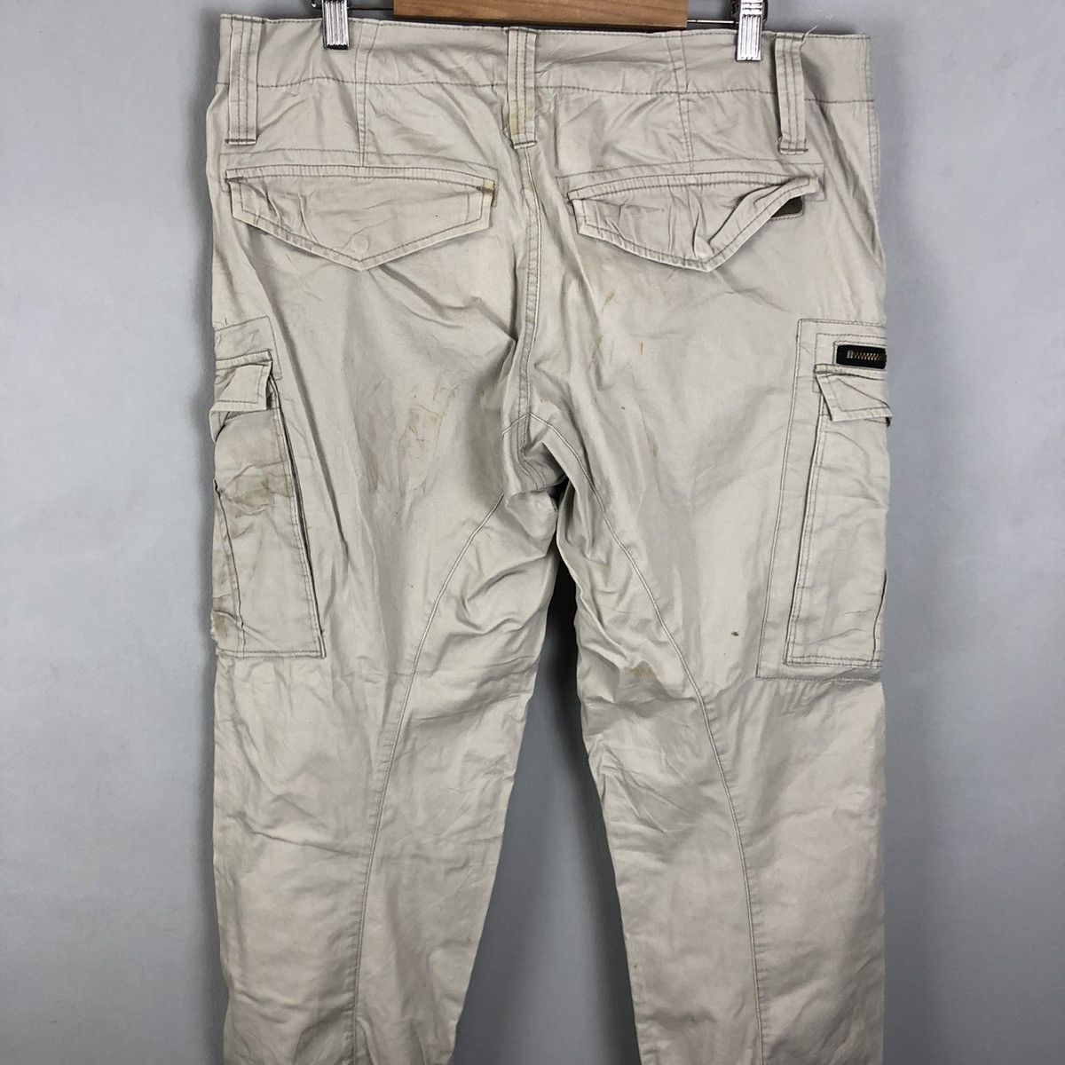 Japanese Brand DLL Xebec White Multipocket Tactical Cargo Pants #c1265 Size US 33 - 13 Thumbnail