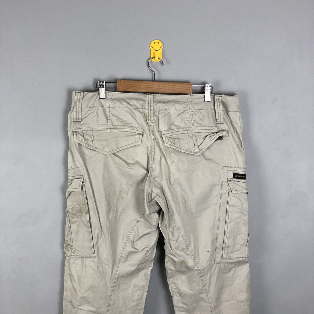 Japanese Brand DLL Xebec White Multipocket Tactical Cargo Pants #c1265 Size US 33 - 11 Thumbnail