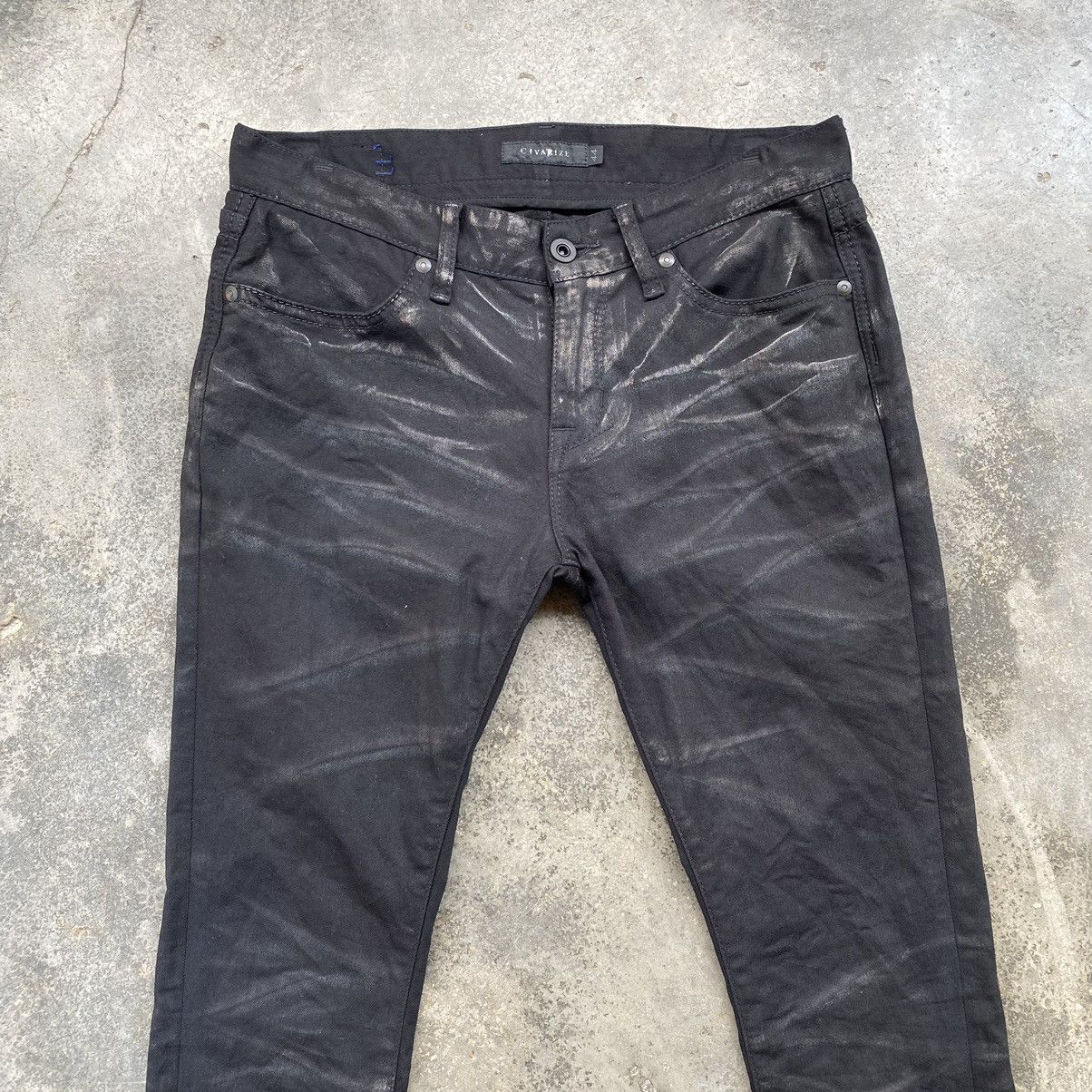CIVARIZE Vintage Civarize Waxed Coated Denim Skinny Fit Pants Size US 31 - 3 Thumbnail