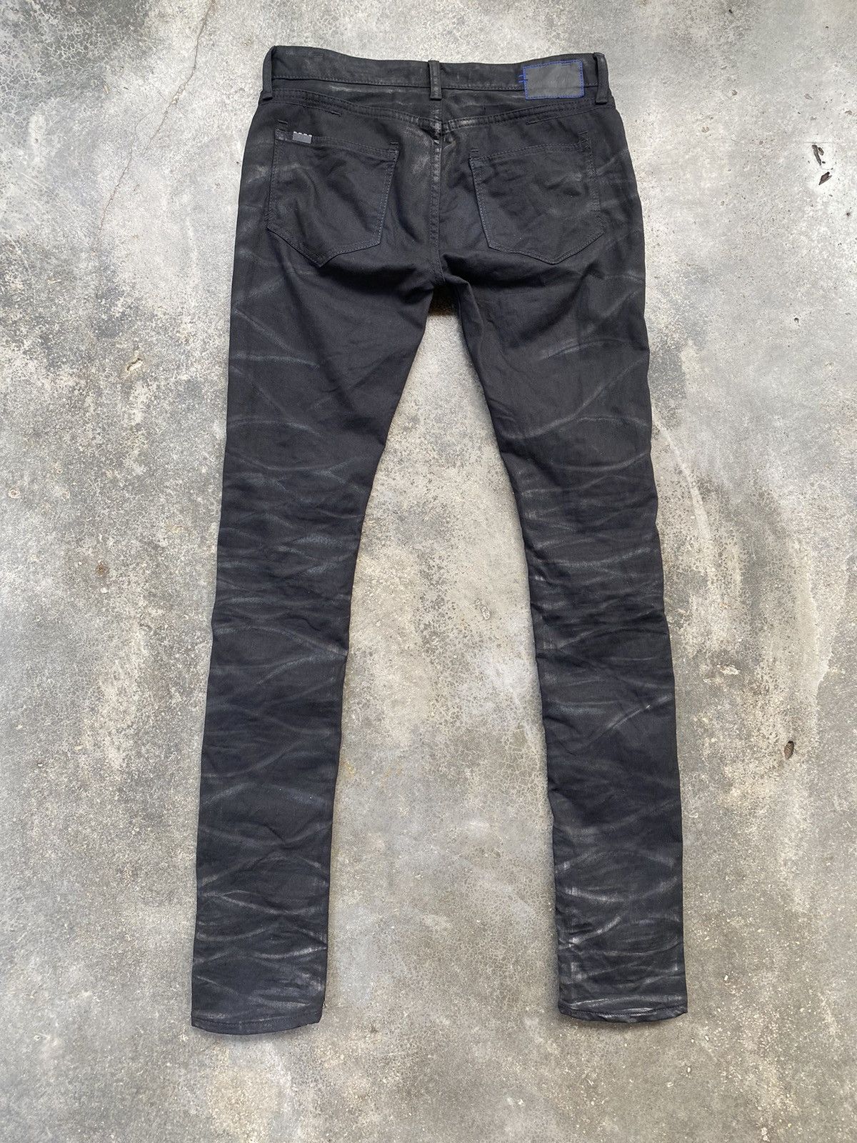 CIVARIZE Vintage Civarize Waxed Coated Denim Skinny Fit Pants Size US 31 - 2 Thumbnail