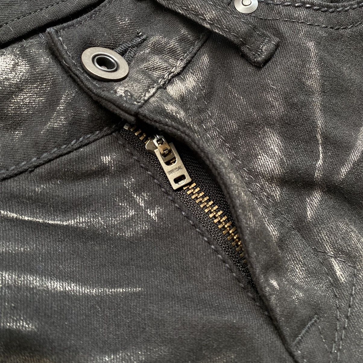 CIVARIZE Vintage Civarize Waxed Coated Denim Skinny Fit Pants Size US 31 - 8 Thumbnail
