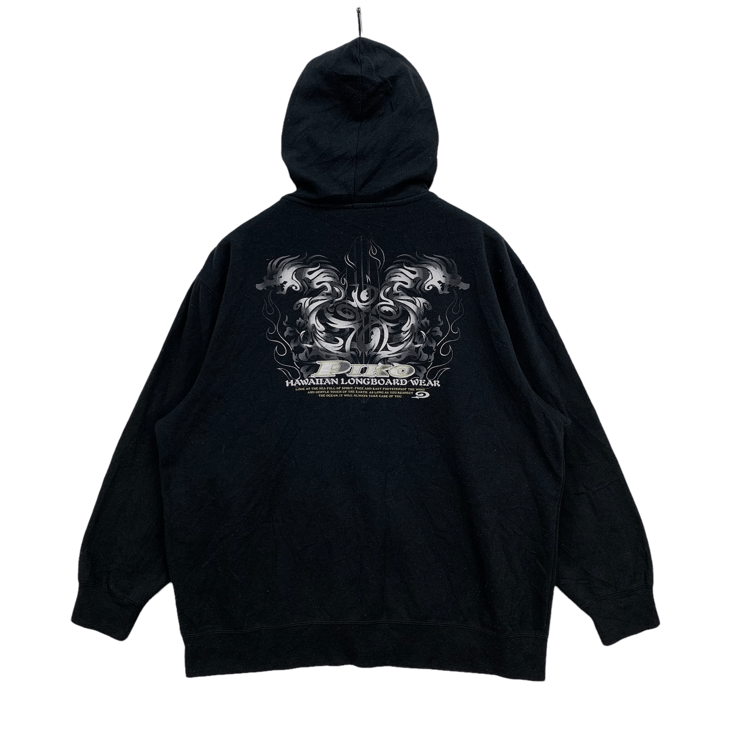 Japanese Brand Piko Hawaiian Longboard Wear Zipper Hoodies #3777-132 Size US XL / EU 56 / 4 - 1 Thumbnail