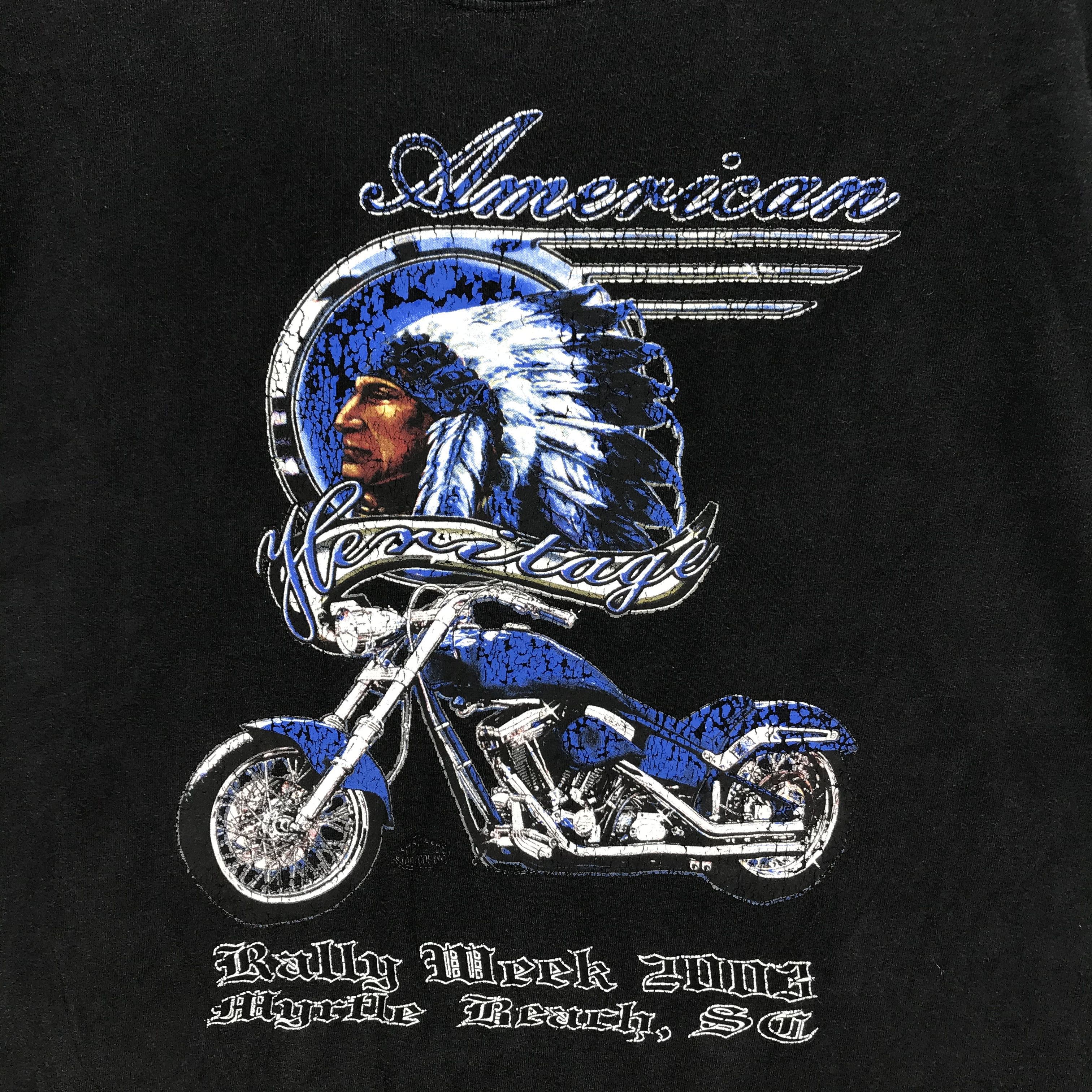 All Sport American Heritage Rally Week 2003 Big Logo Tees #2795-107 Size US XL / EU 56 / 4 - 3 Thumbnail