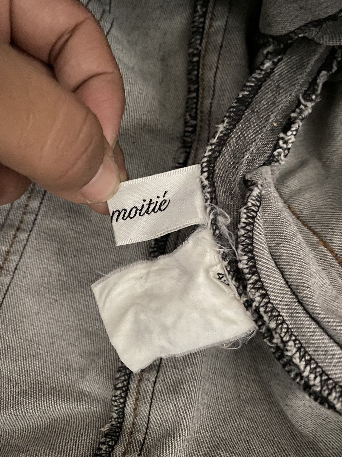 Japanese Brand SUN FADDED MULTI POCKET DENIM JACKET DISTRESSED FADDED GREY Size US S / EU 44-46 / 1 - 13 Thumbnail
