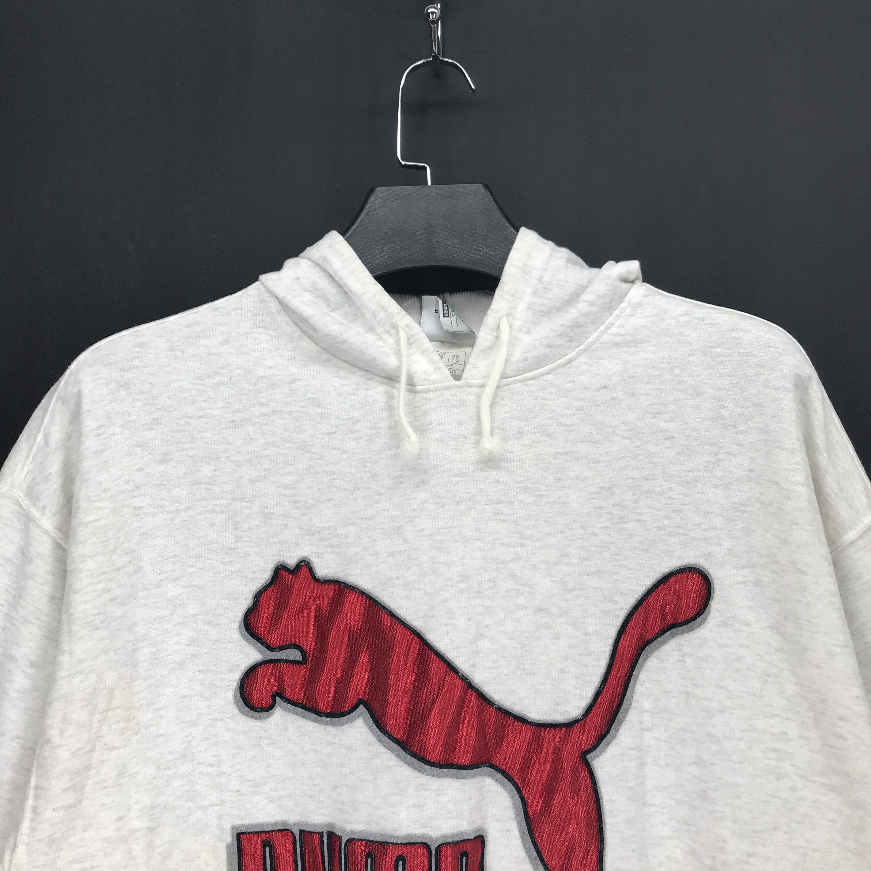 Puma Vintage Puma Embroidery Big Logo Pullover Hoodie #2745-106 Size US M / EU 48-50 / 2 - 2 Thumbnail