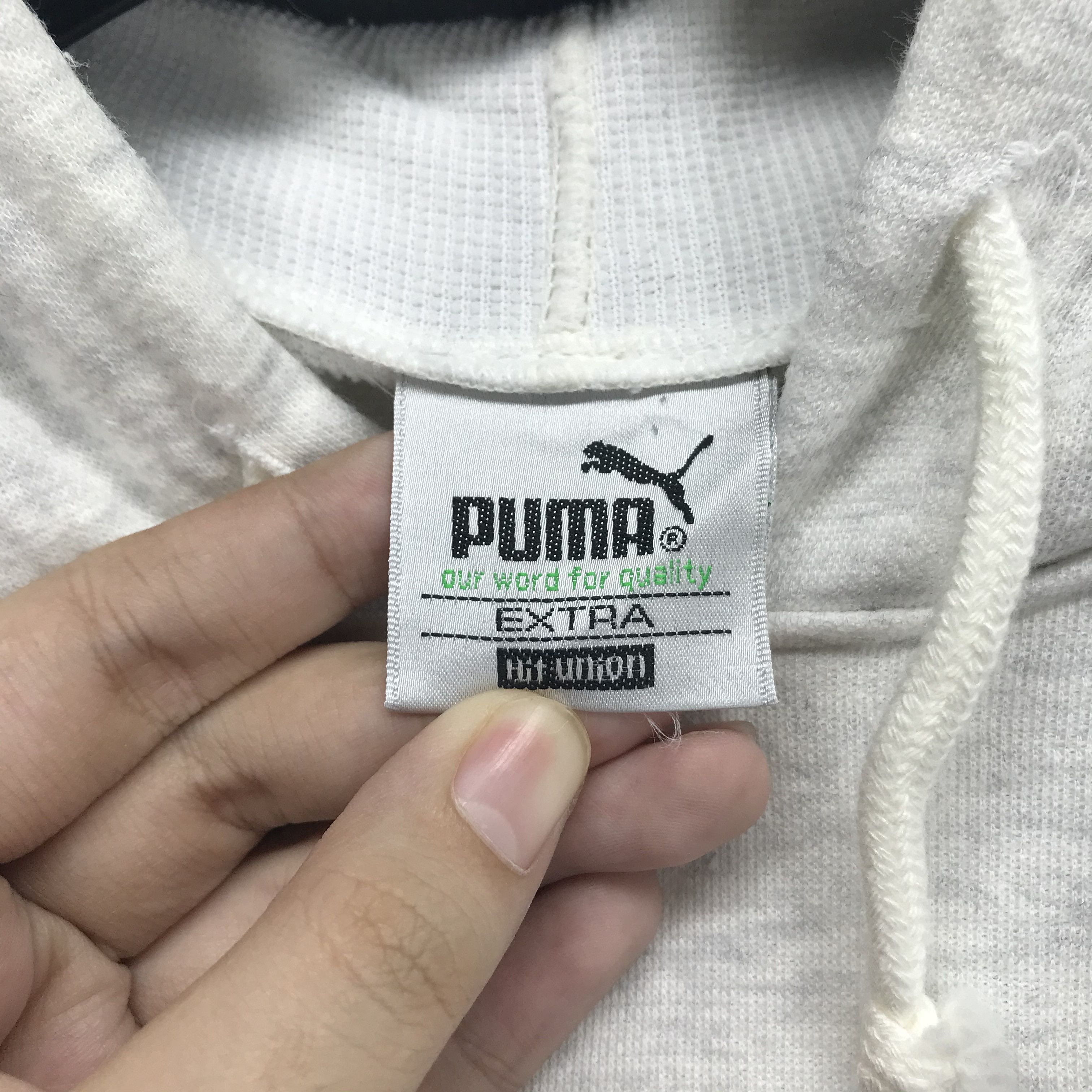 Puma Vintage Puma Embroidery Big Logo Pullover Hoodie #2745-106 Size US M / EU 48-50 / 2 - 6 Thumbnail