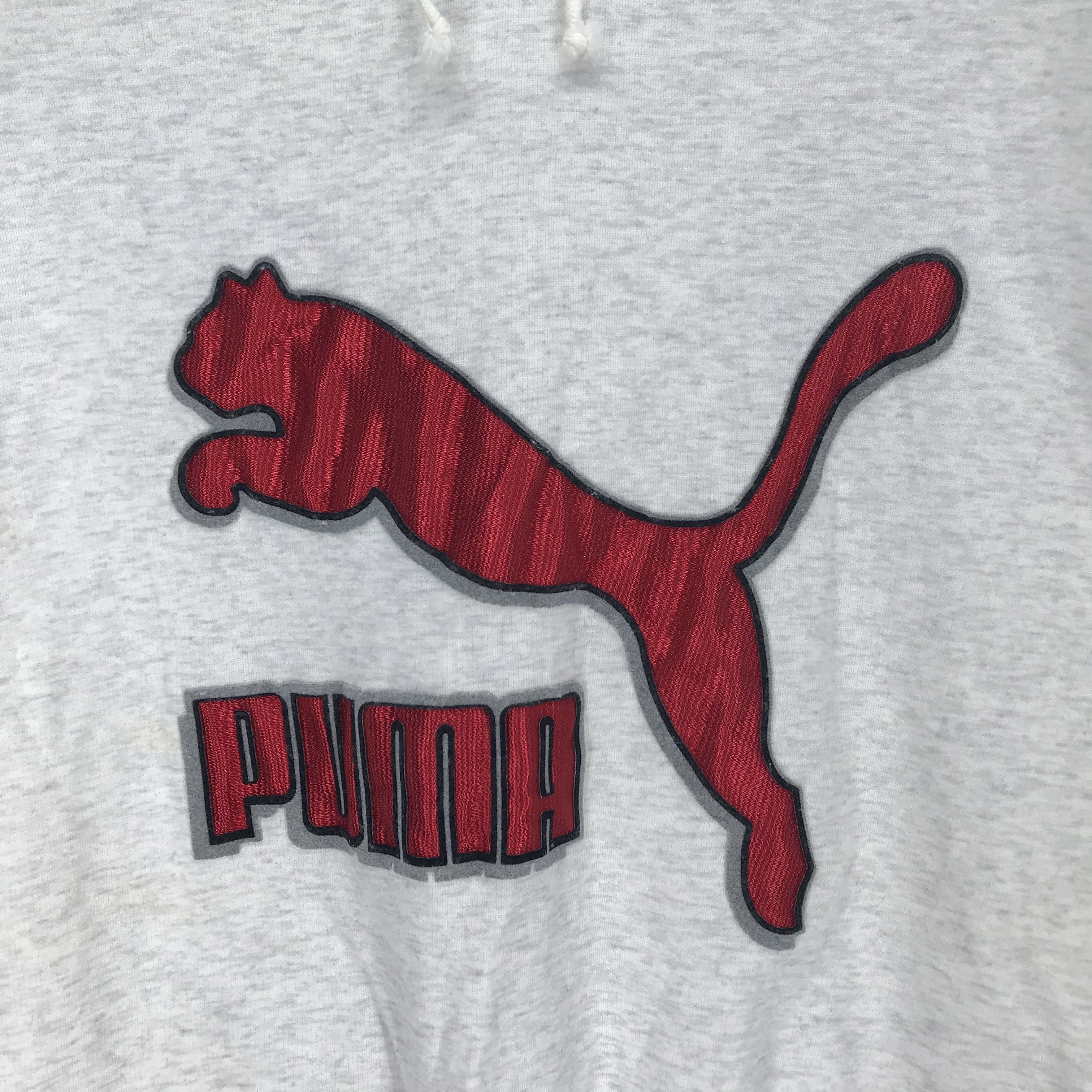 Puma Vintage Puma Embroidery Big Logo Pullover Hoodie #2745-106 Size US M / EU 48-50 / 2 - 3 Thumbnail