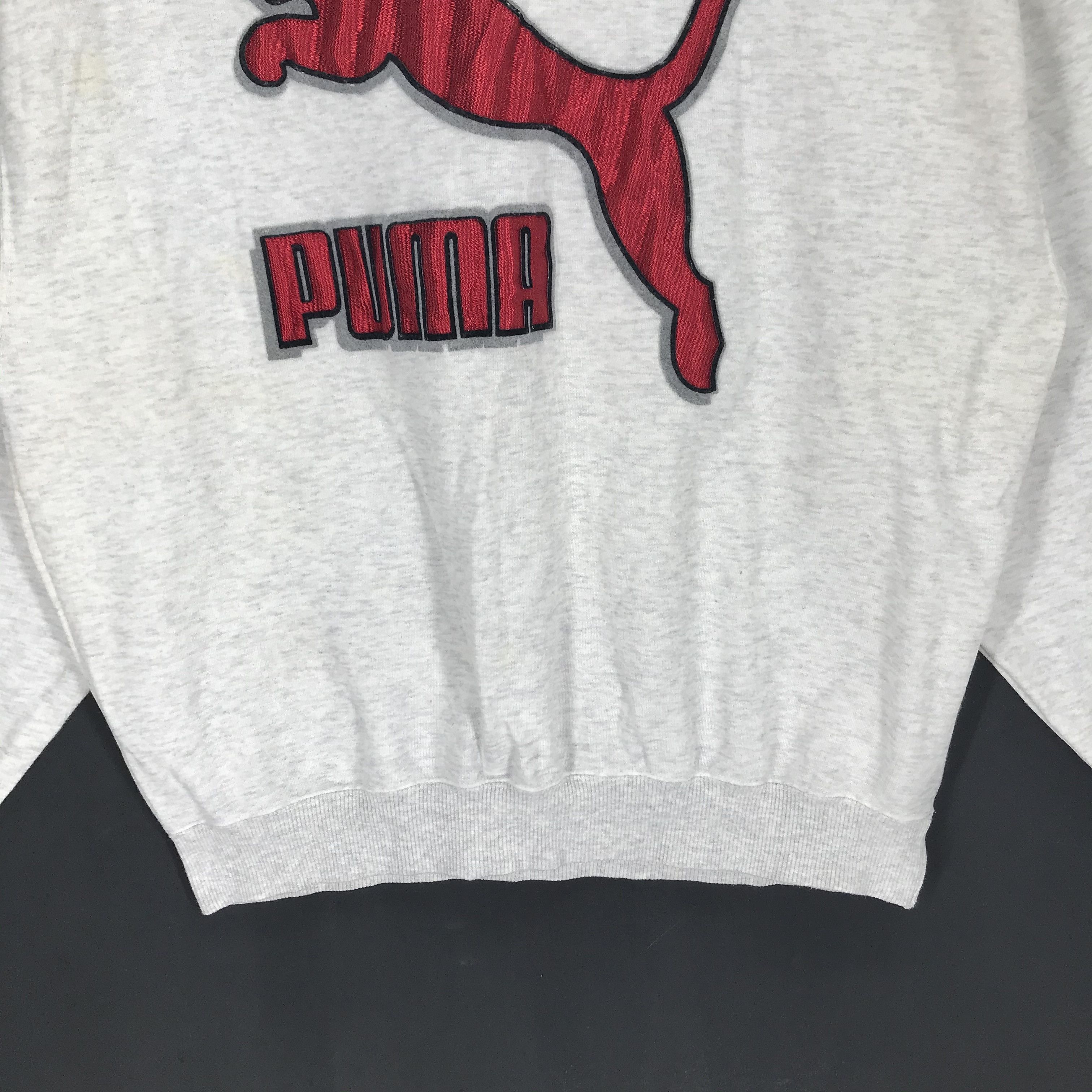 Puma Vintage Puma Embroidery Big Logo Pullover Hoodie #2745-106 Size US M / EU 48-50 / 2 - 4 Thumbnail