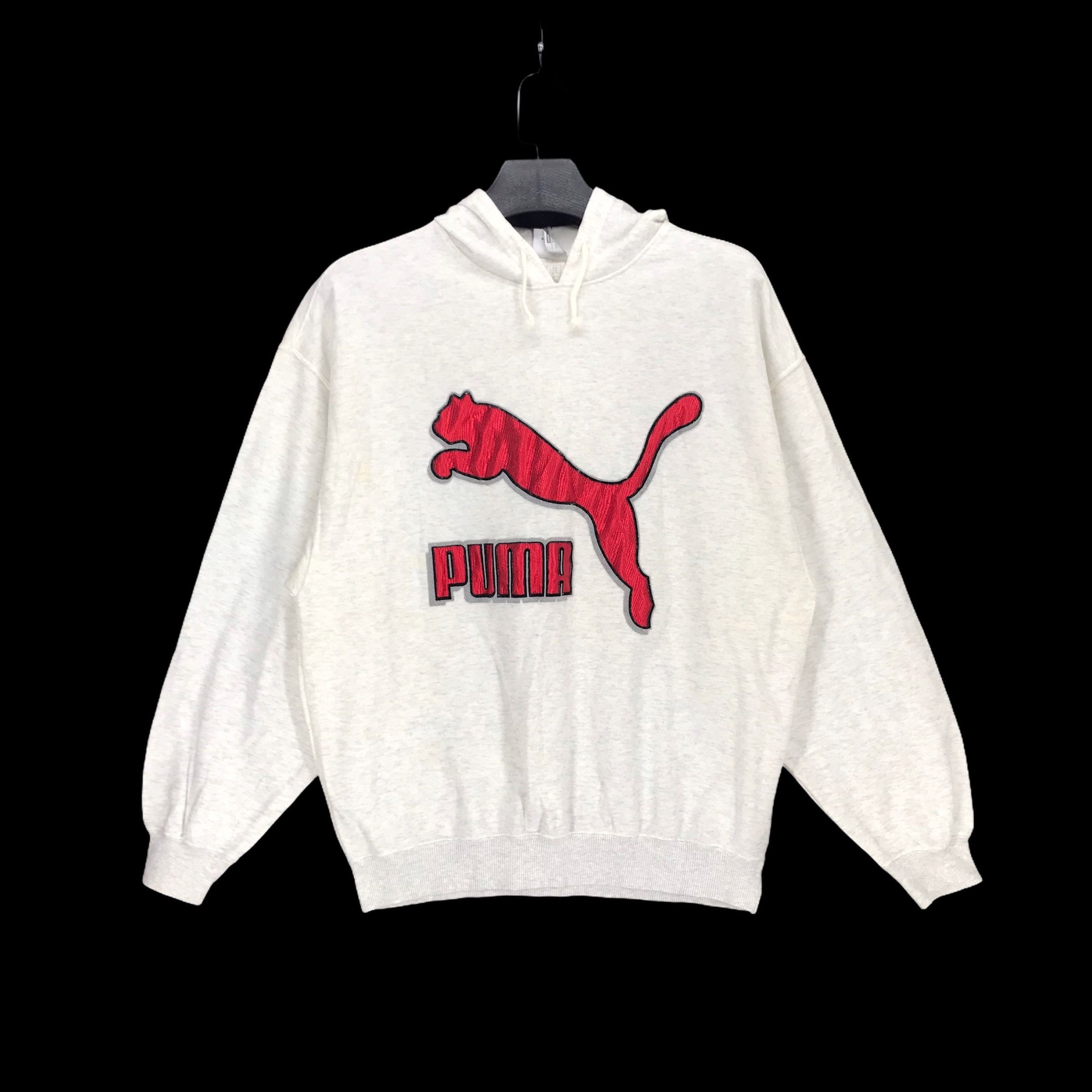 Puma Vintage Puma Embroidery Big Logo Pullover Hoodie #2745-106 Size US M / EU 48-50 / 2 - 1 Thumbnail