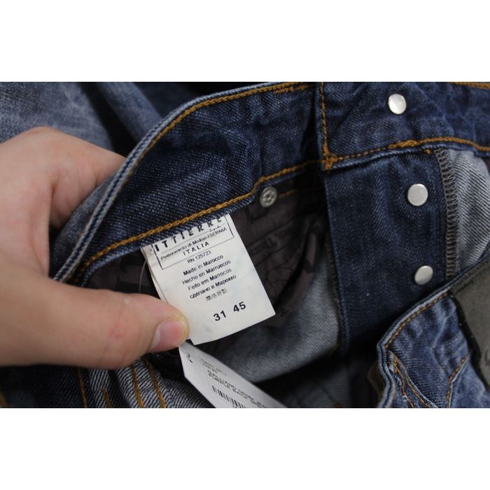 John Galliano John Galliano Tapered Denim Jeans with Purple Back Spell Out Grailed