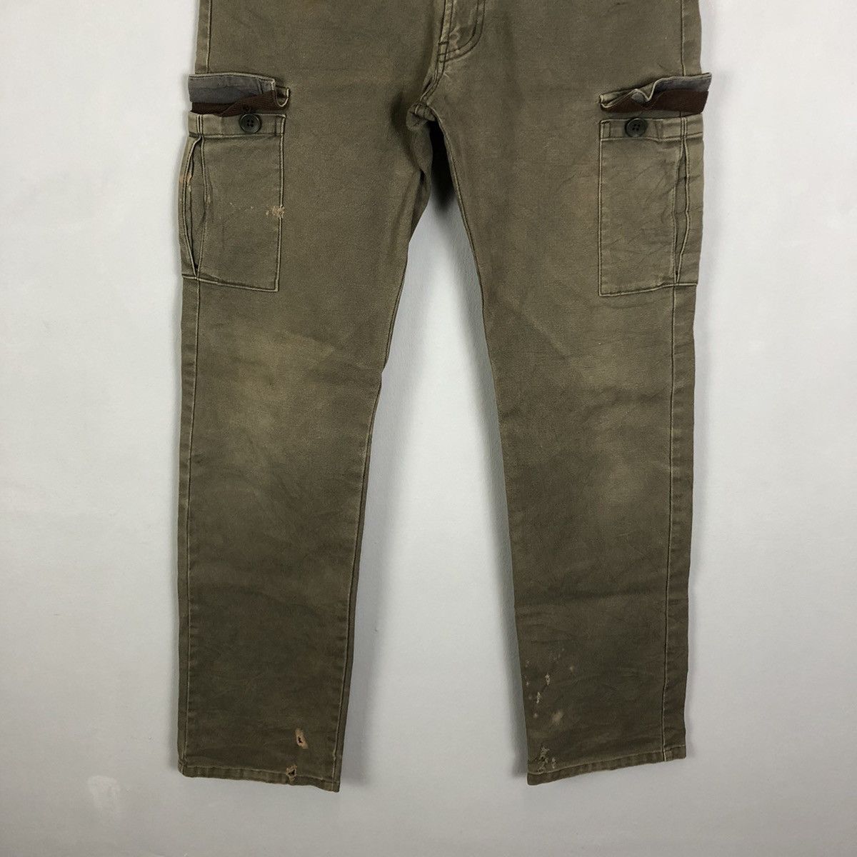 The Difference DLL The Different Rupert Grey Tactical Cargo Pants #c1296 Size US 29 - 3 Thumbnail