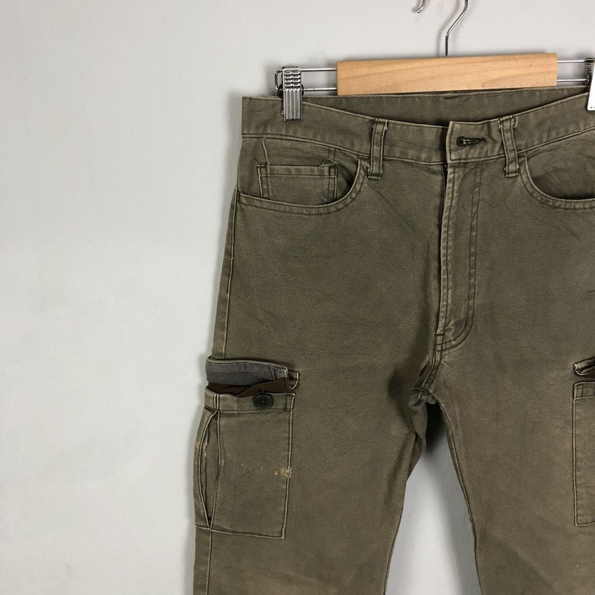 The Difference DLL The Different Rupert Grey Tactical Cargo Pants #c1296 Size US 29 - 6 Thumbnail