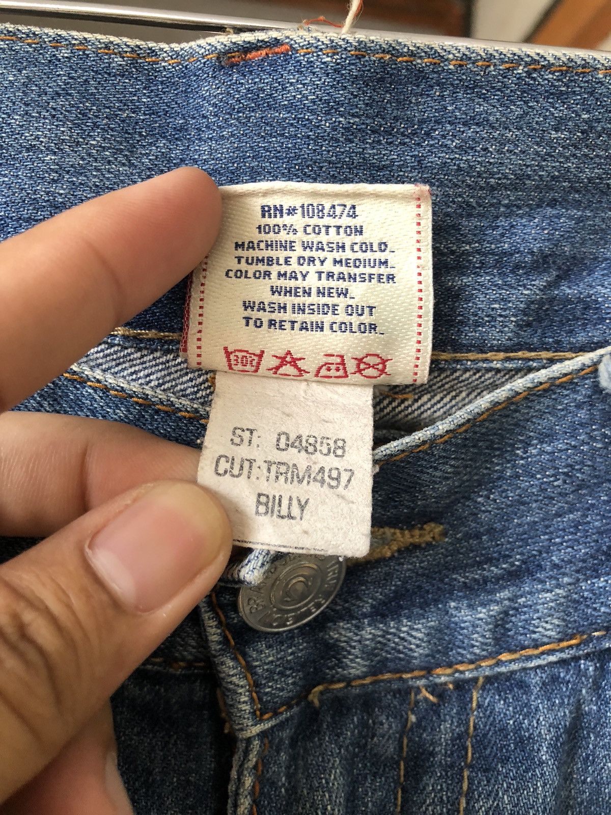 Japanese Brand Vintage True Religion Embroidery Logo Loose Fit Denim Size US 38 / EU 54 - 12 Thumbnail