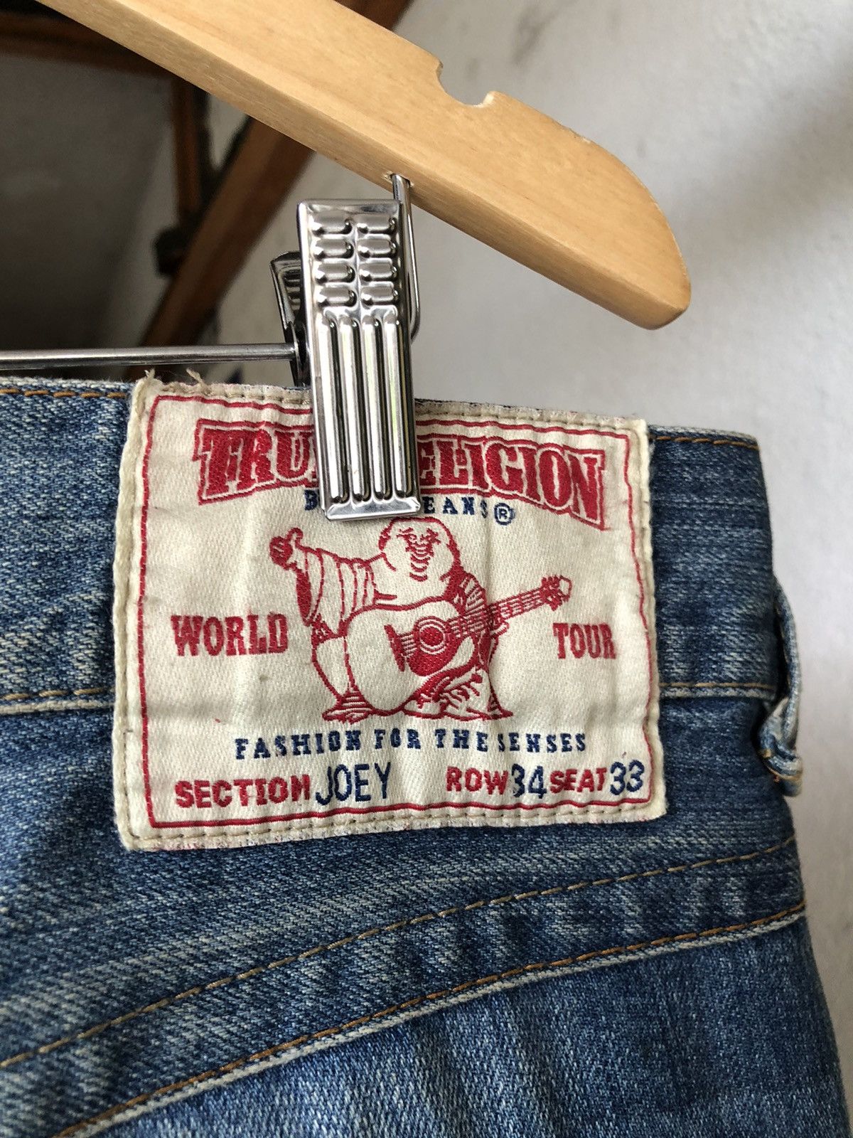 Japanese Brand Vintage True Religion Embroidery Logo Loose Fit Denim Size US 38 / EU 54 - 8 Thumbnail