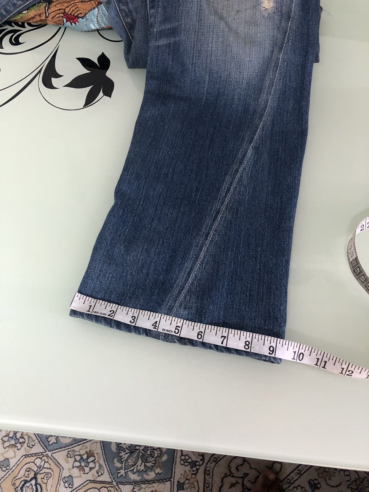 Japanese Brand Vintage True Religion Embroidery Logo Loose Fit Denim Size US 38 / EU 54 - 23 Thumbnail